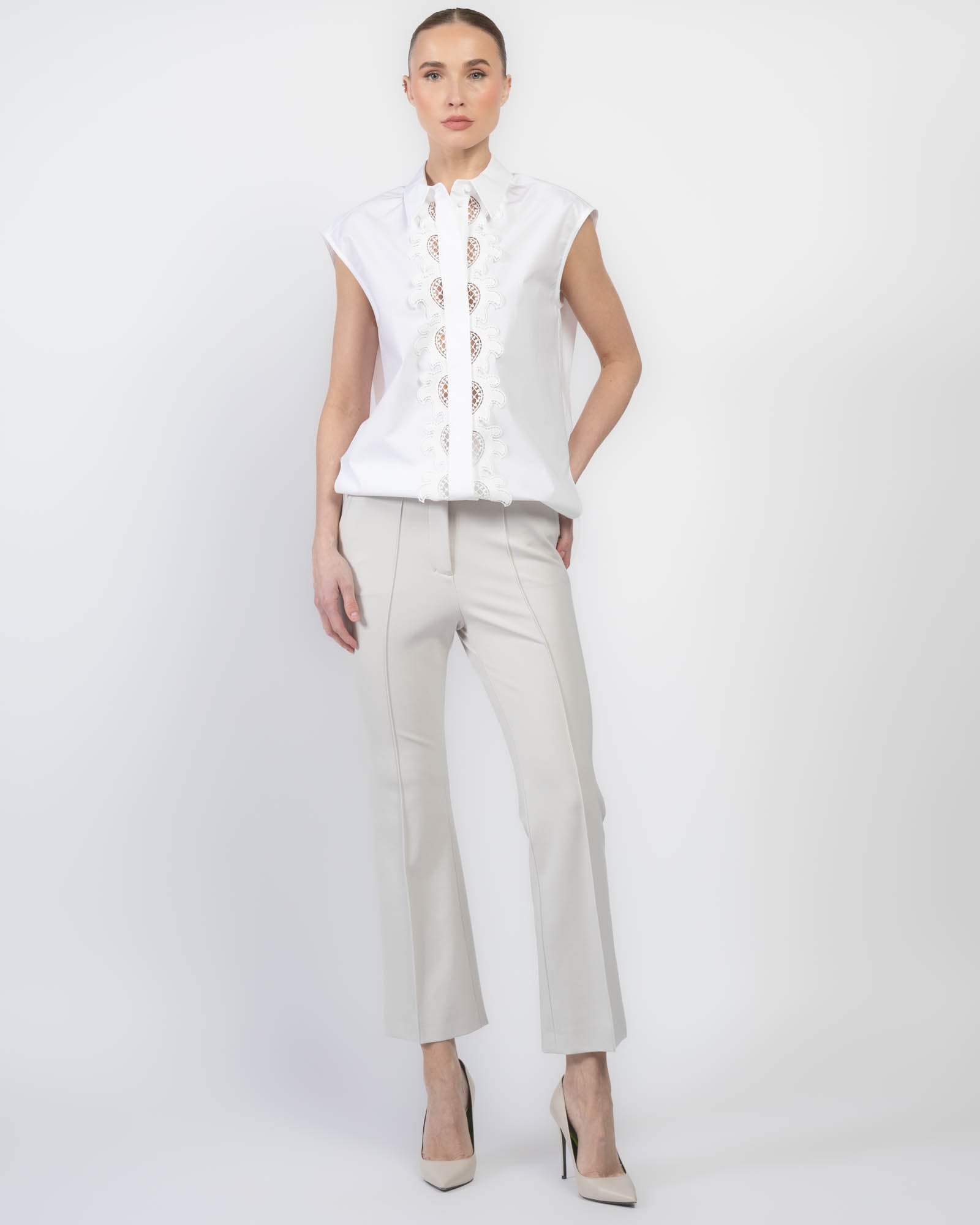 Poplin Power Blouse