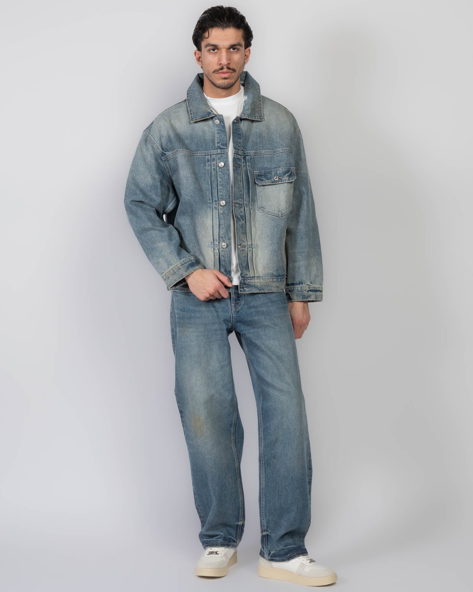 Veste en jean surdimensionnée