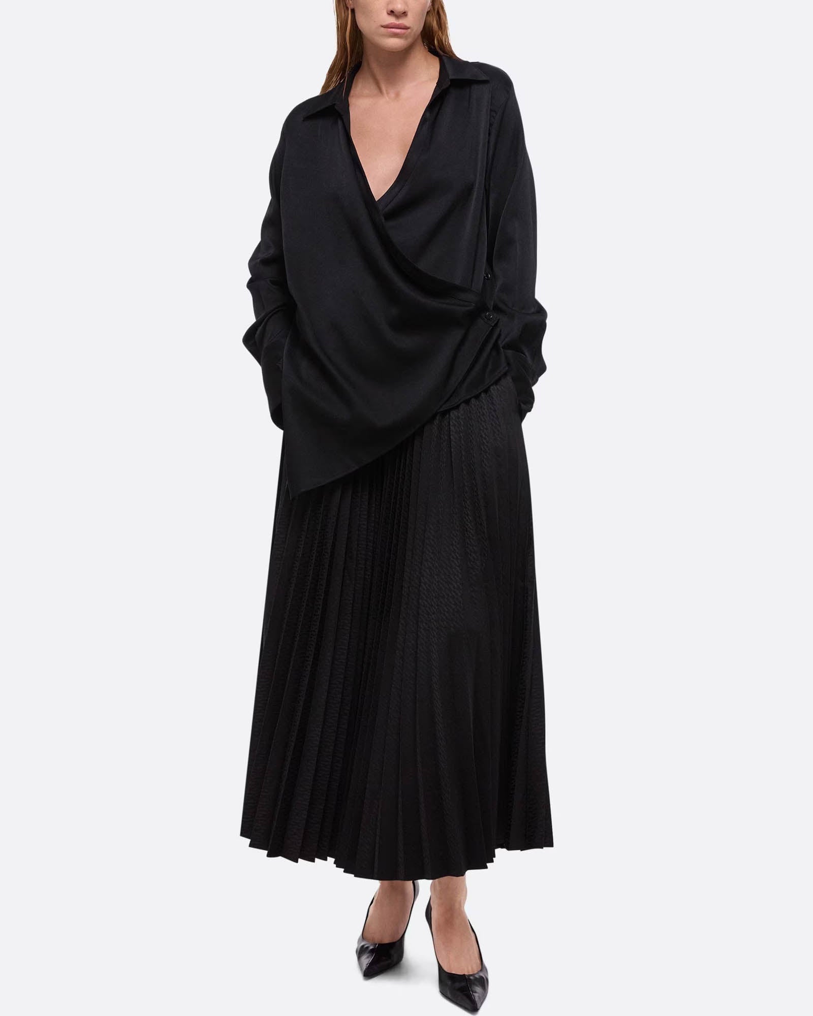 Chemise décontractée enveloppante