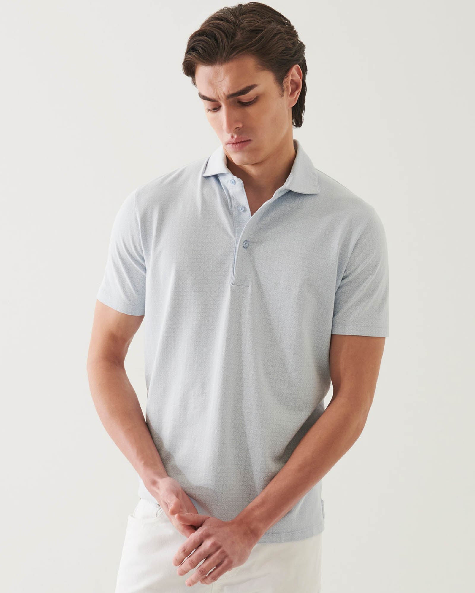 Short Sleeves Mini Geo Polo