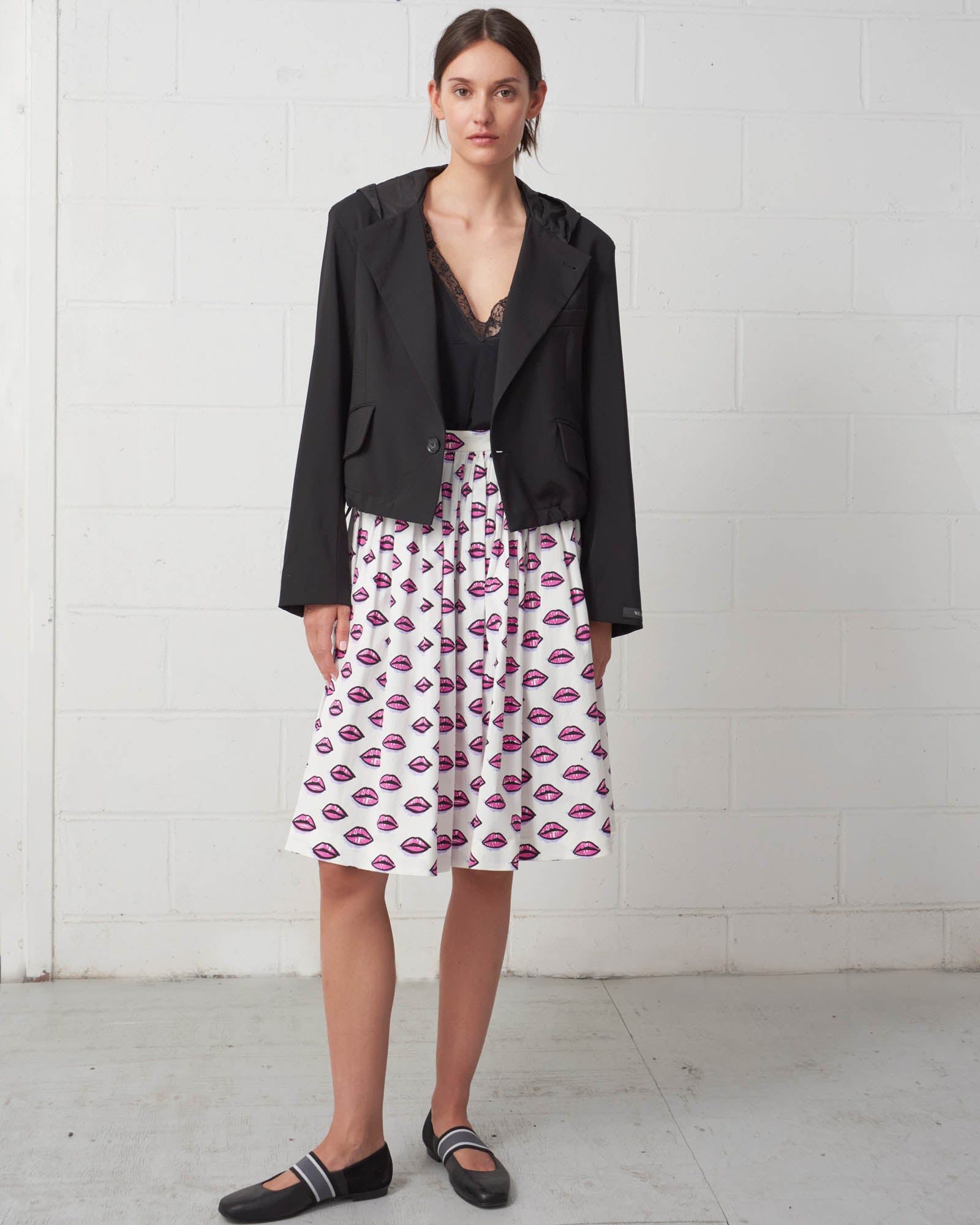 Blazer court à capuche