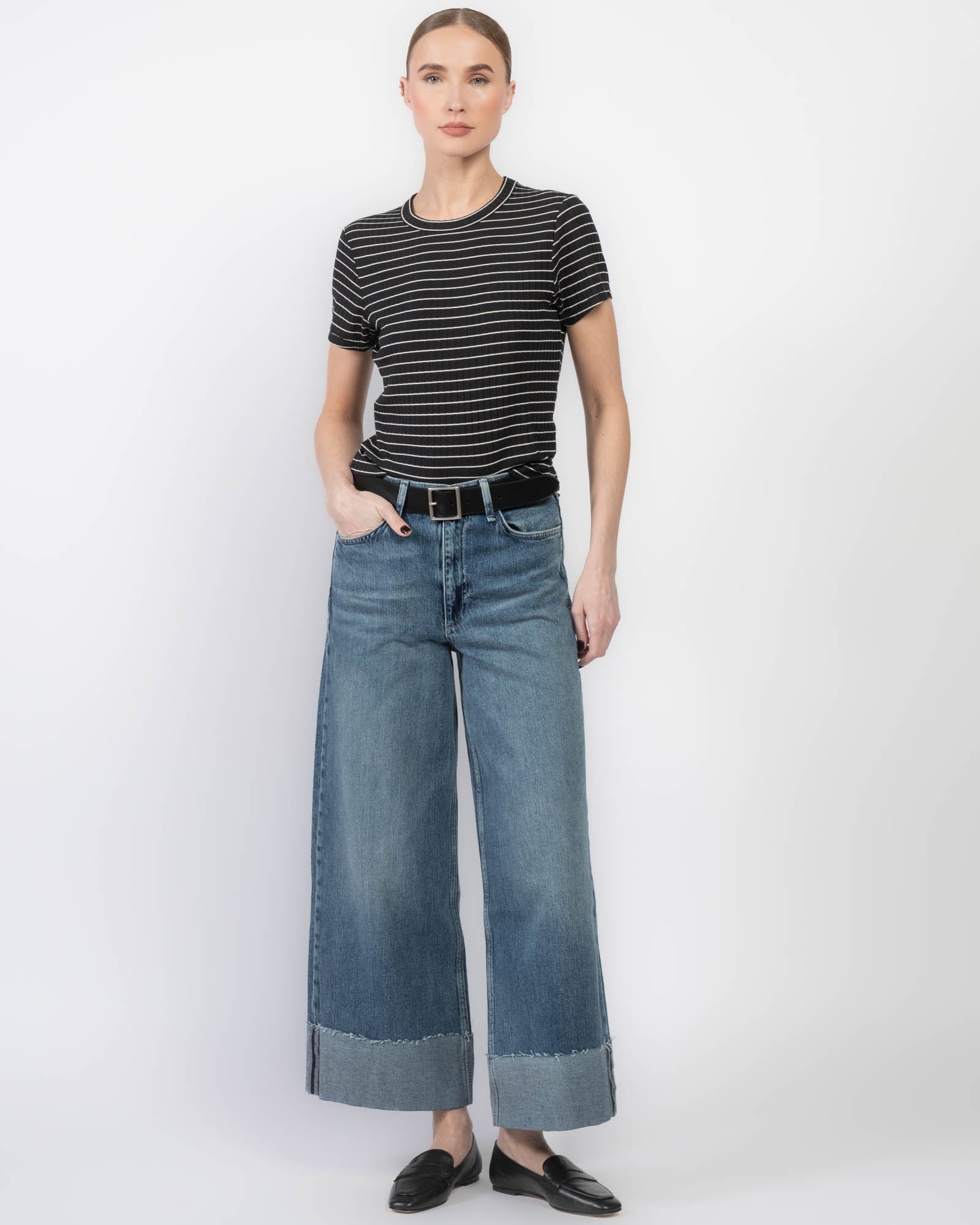 Luca Stripe Baby Tee