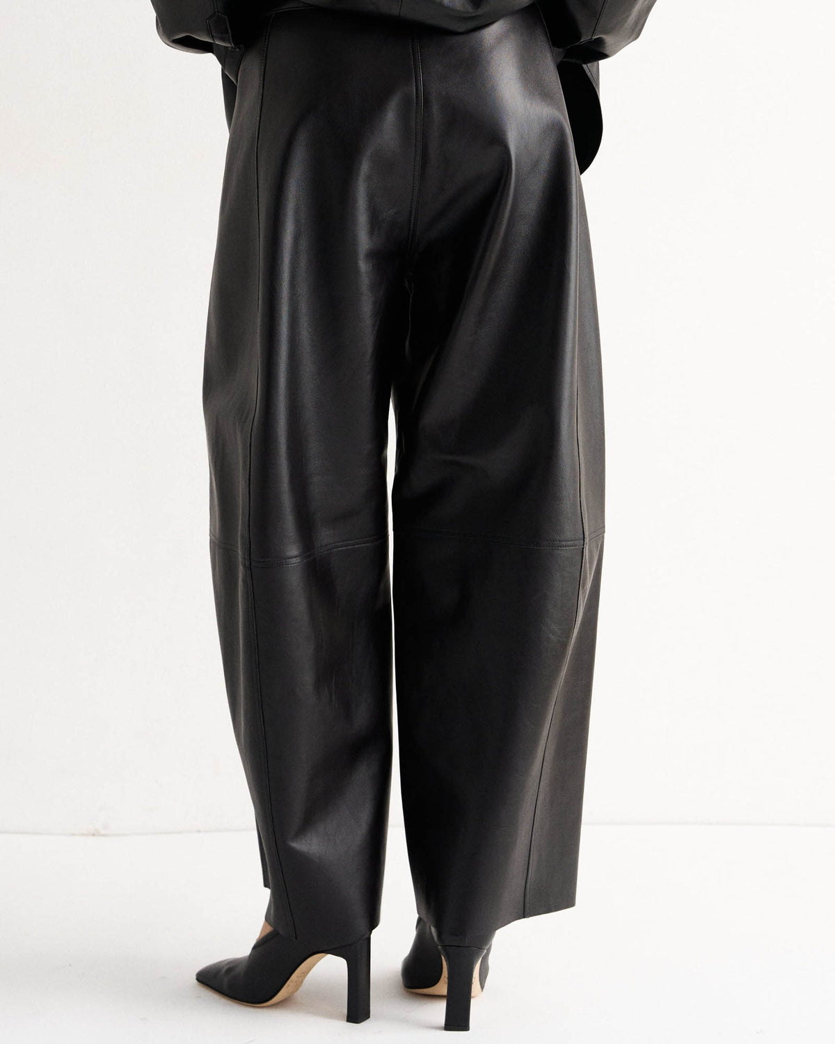The Leather Sculpted Baggy Pant