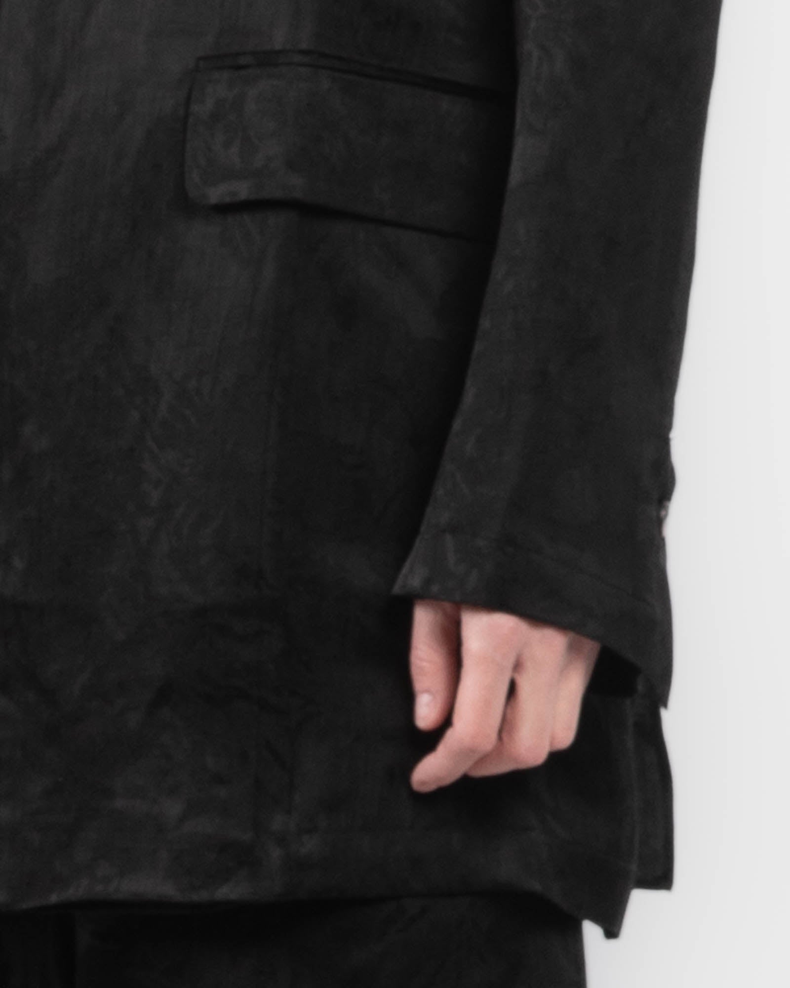 Back Tie Collar Jacket