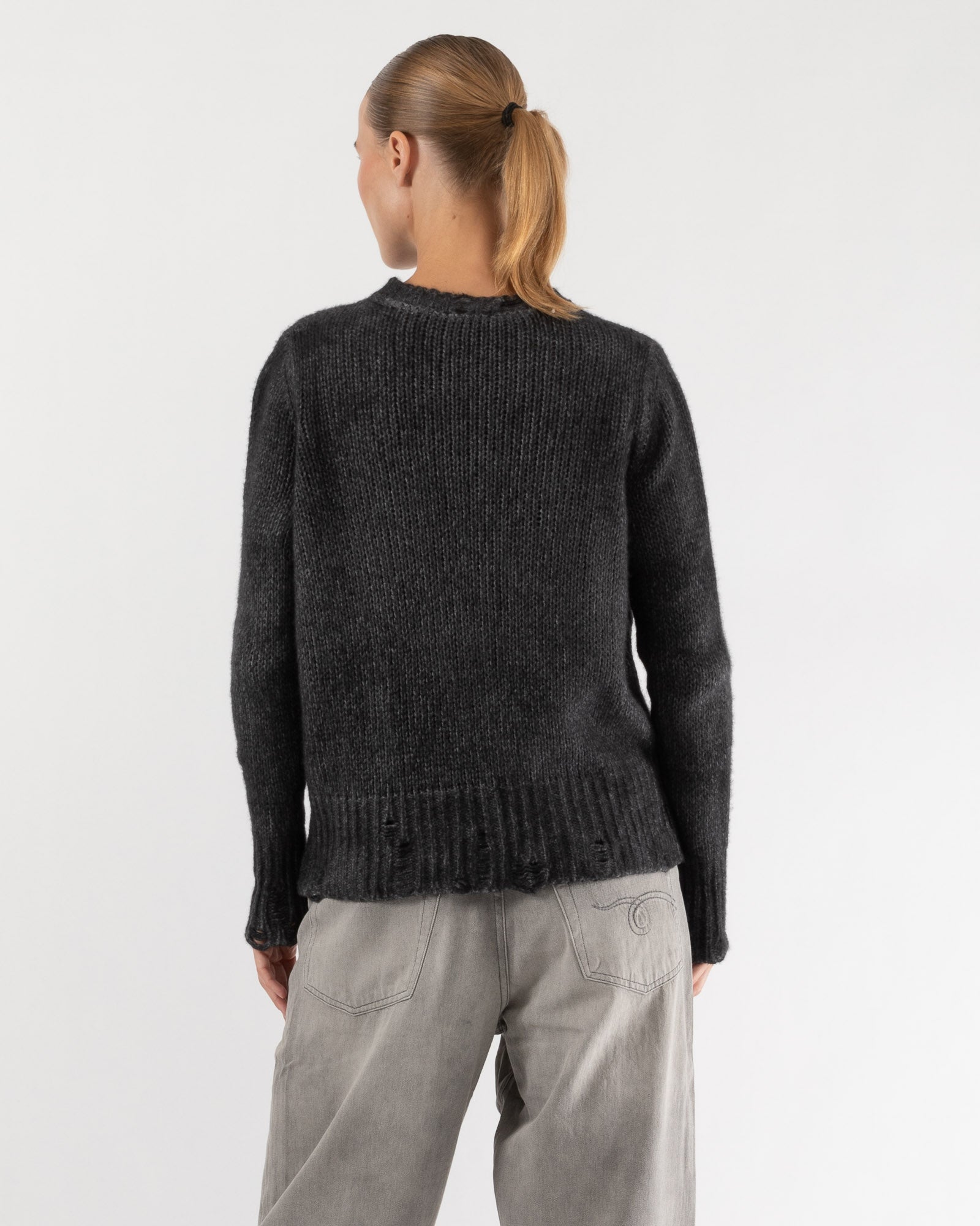 Pullover Distressed Sweater