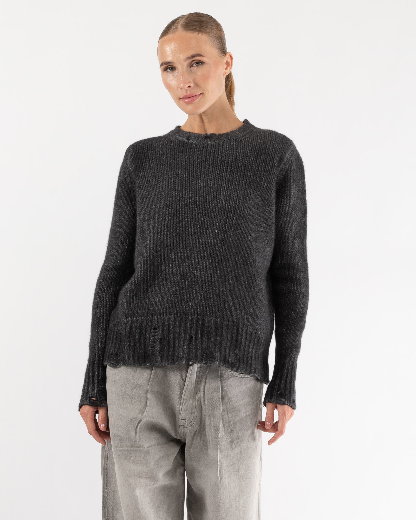 Pullover Distressed Sweater