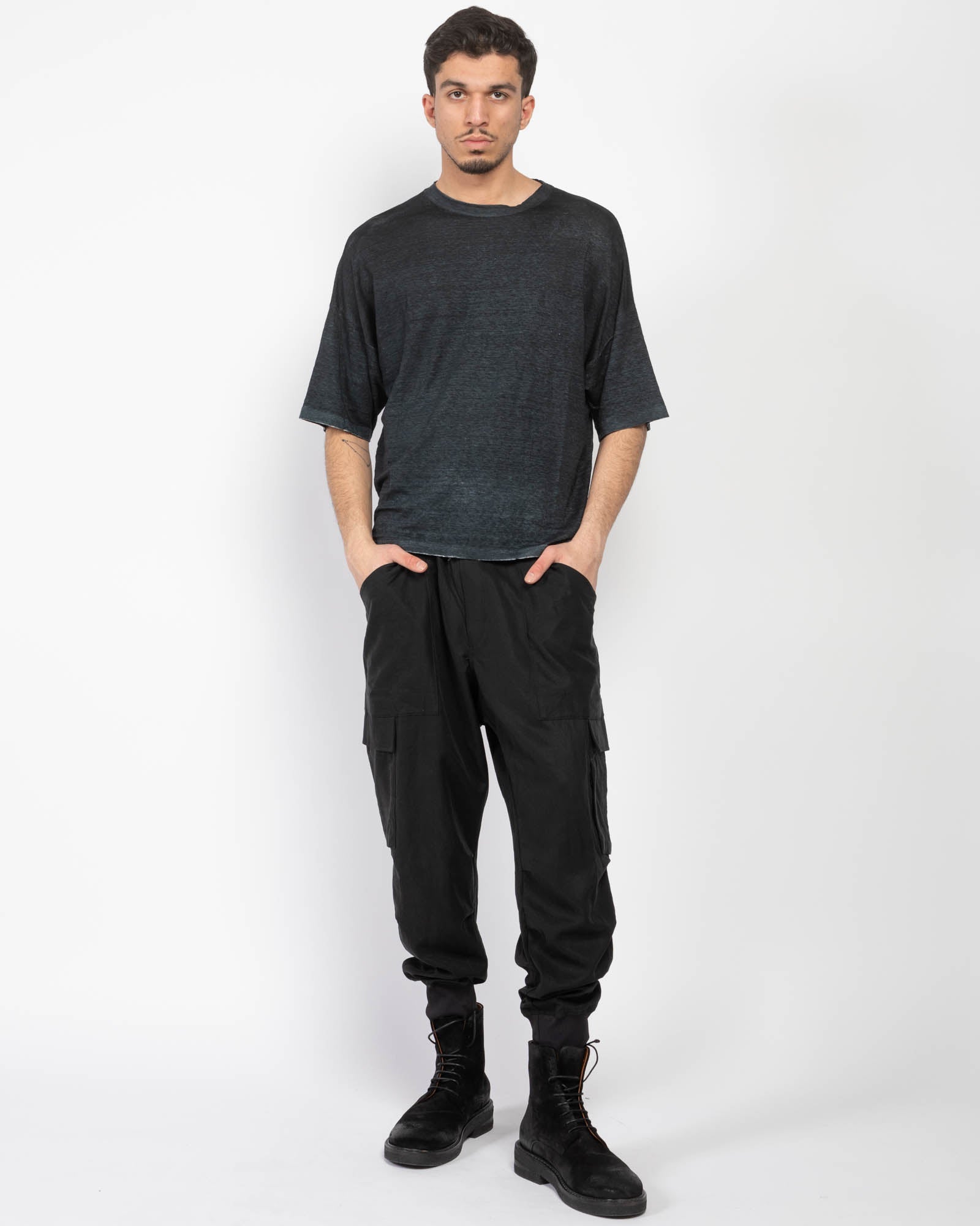 T-shirt en lin à manches courtes