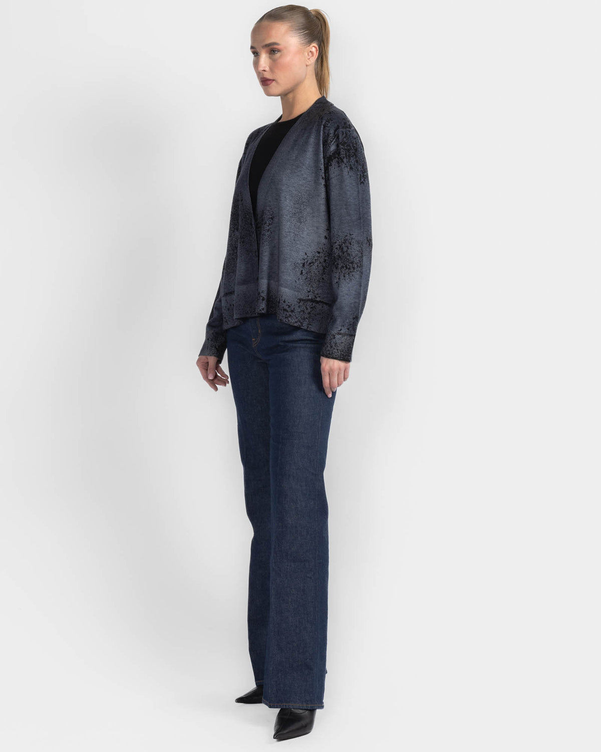 Paisley V-Neck Cardigan