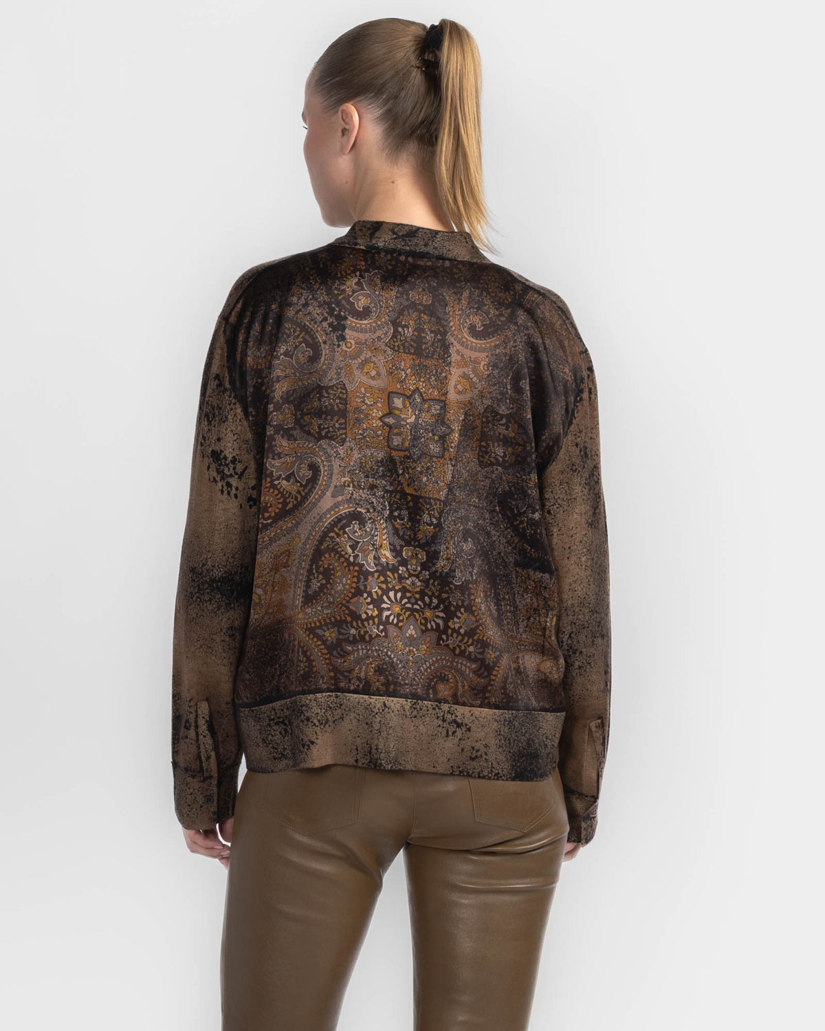 Paisley V-Neck Cardigan