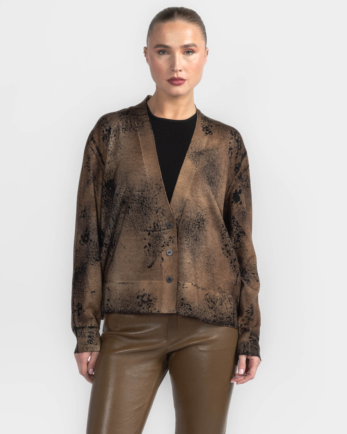 Paisley V-Neck Cardigan