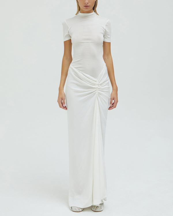 Ruched Tee Gown
