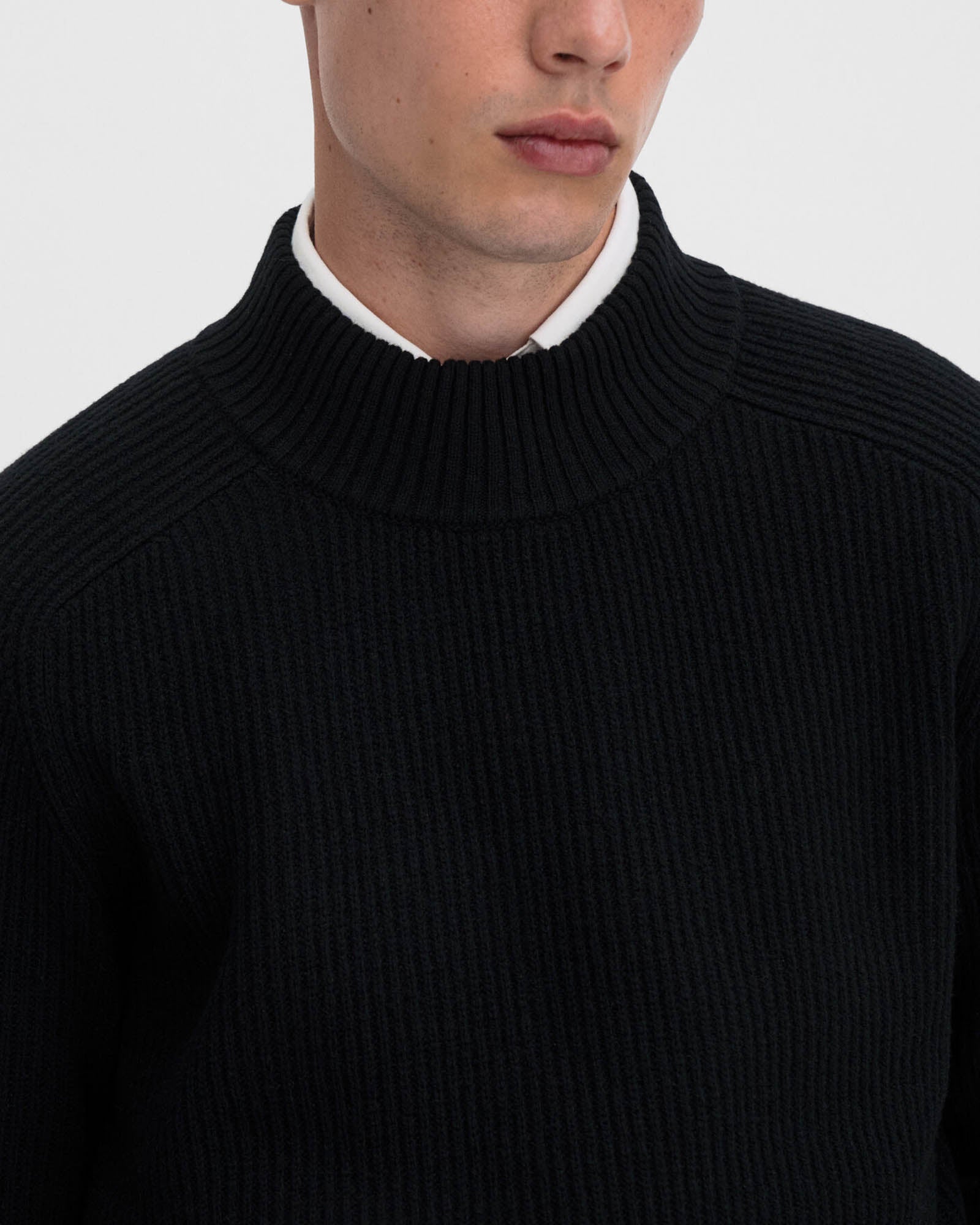Rib Mock Sweater
