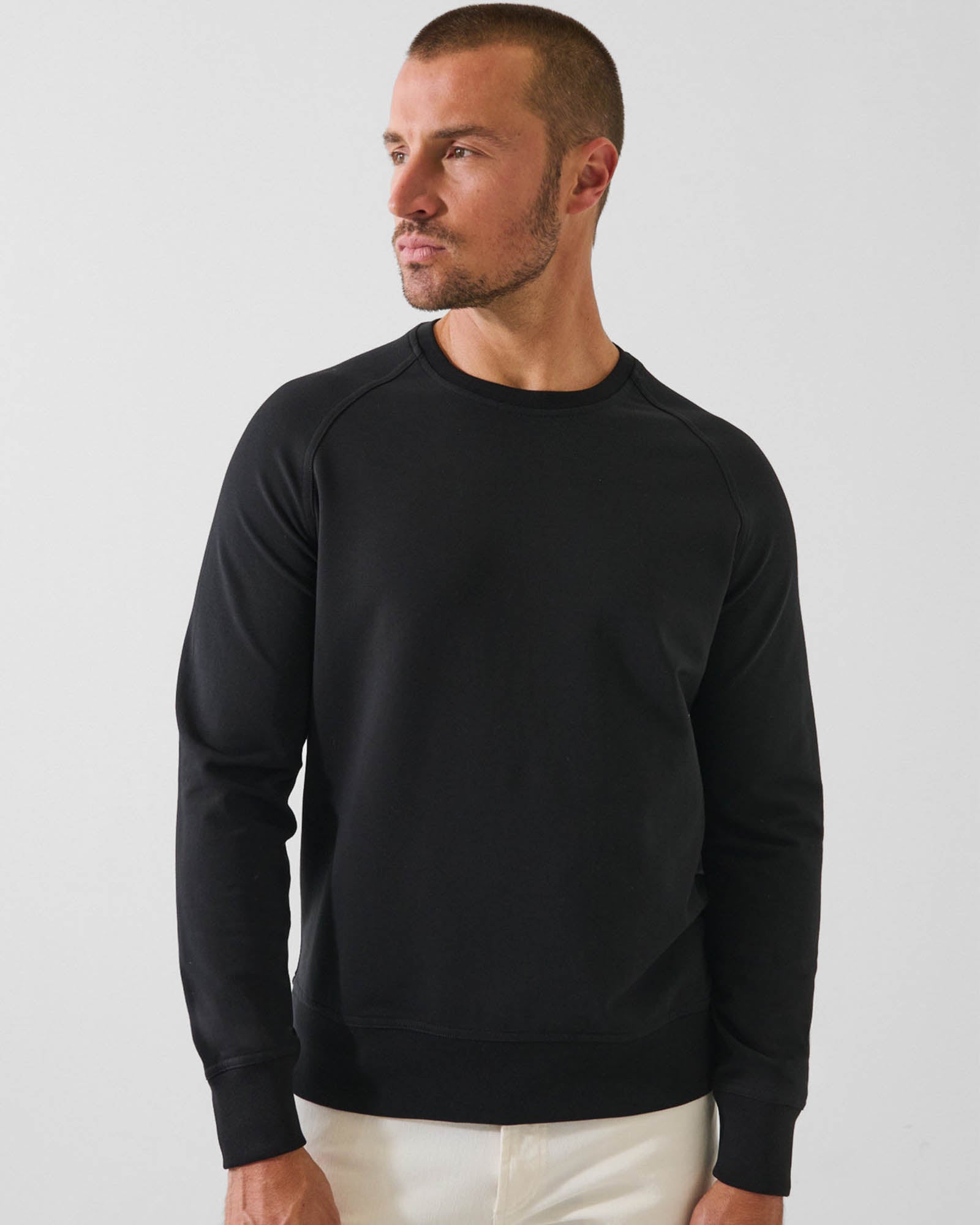 Terry Stretch Crewneck
