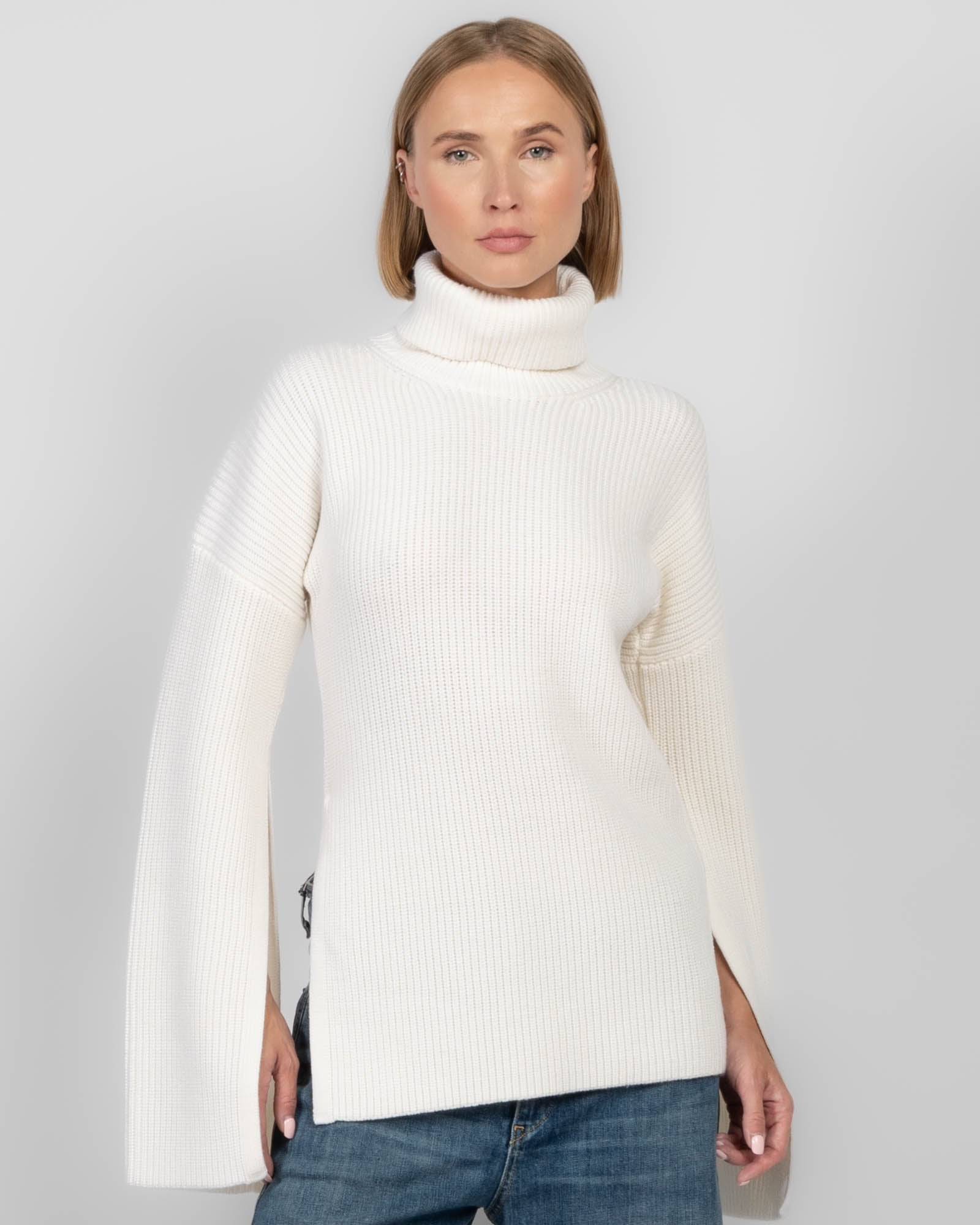 Slit Sleeve Sweater