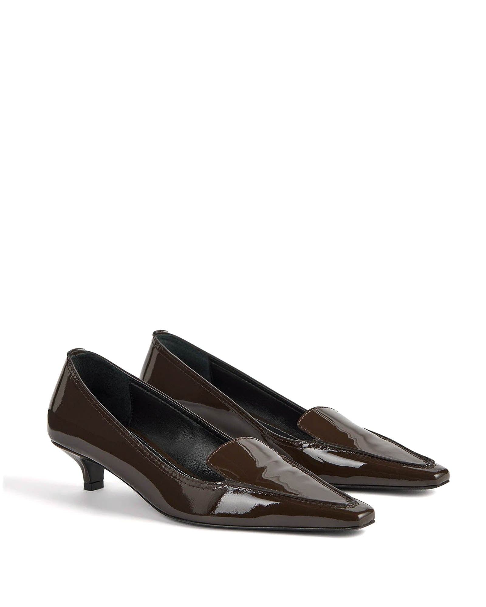Patent Loafer Pumps