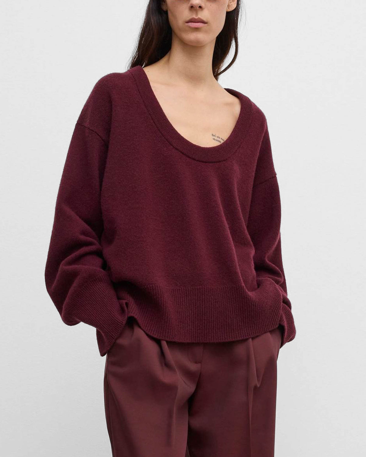 Soft Wool Scoop Knit