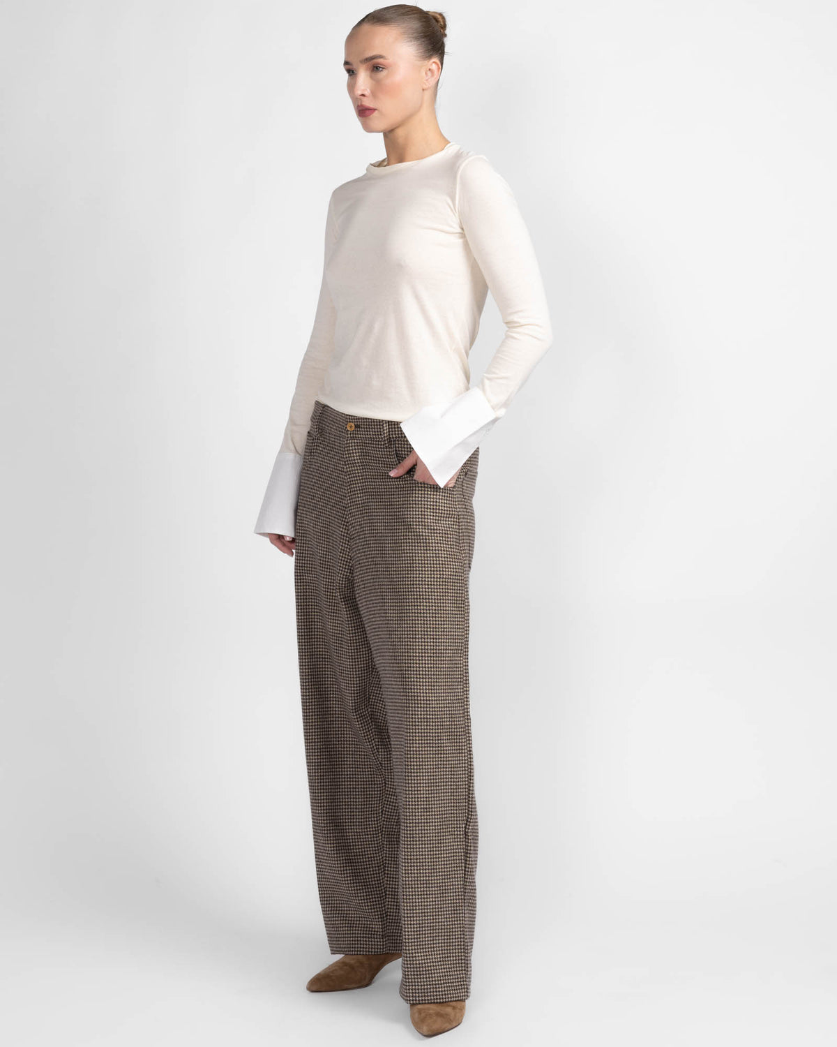 Gigi Pied De Poule Pant