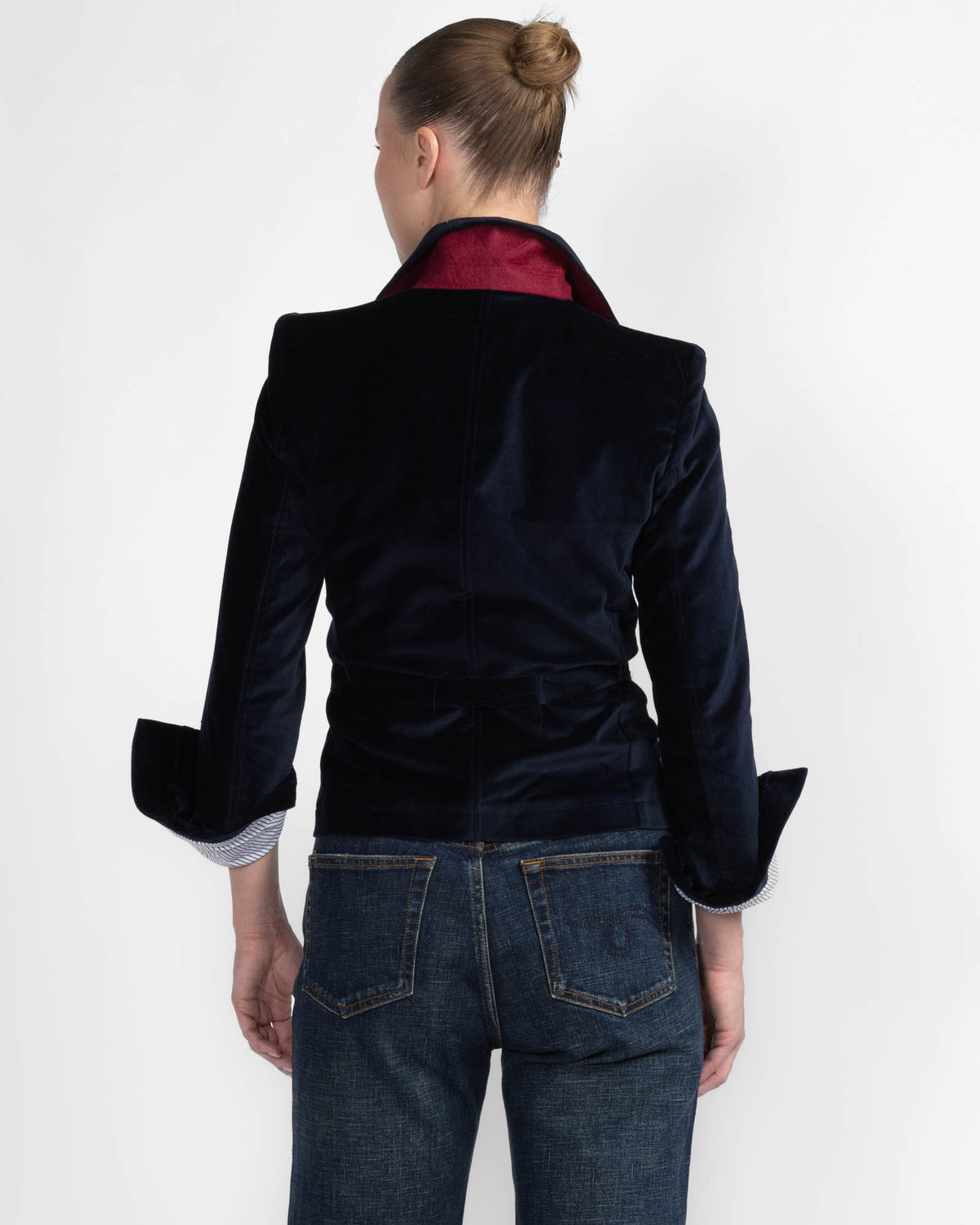 Rose Baby Velvet Blazer