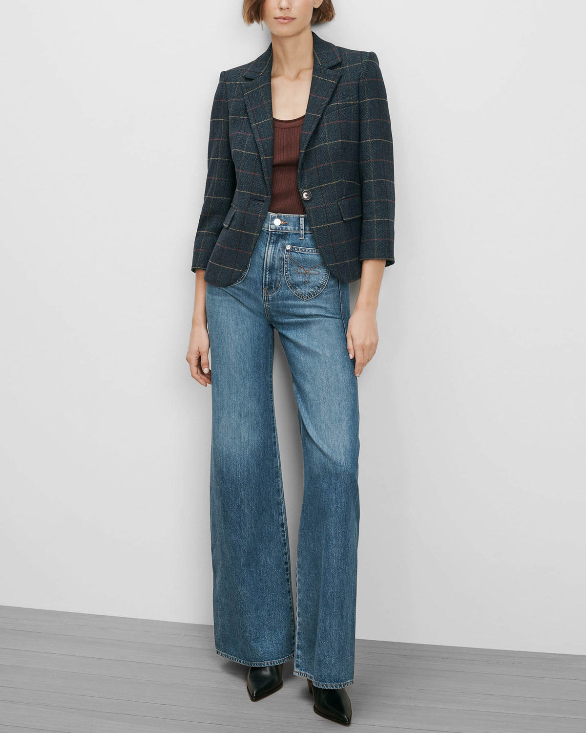 Schoolboy Plaid Dickey Jacket