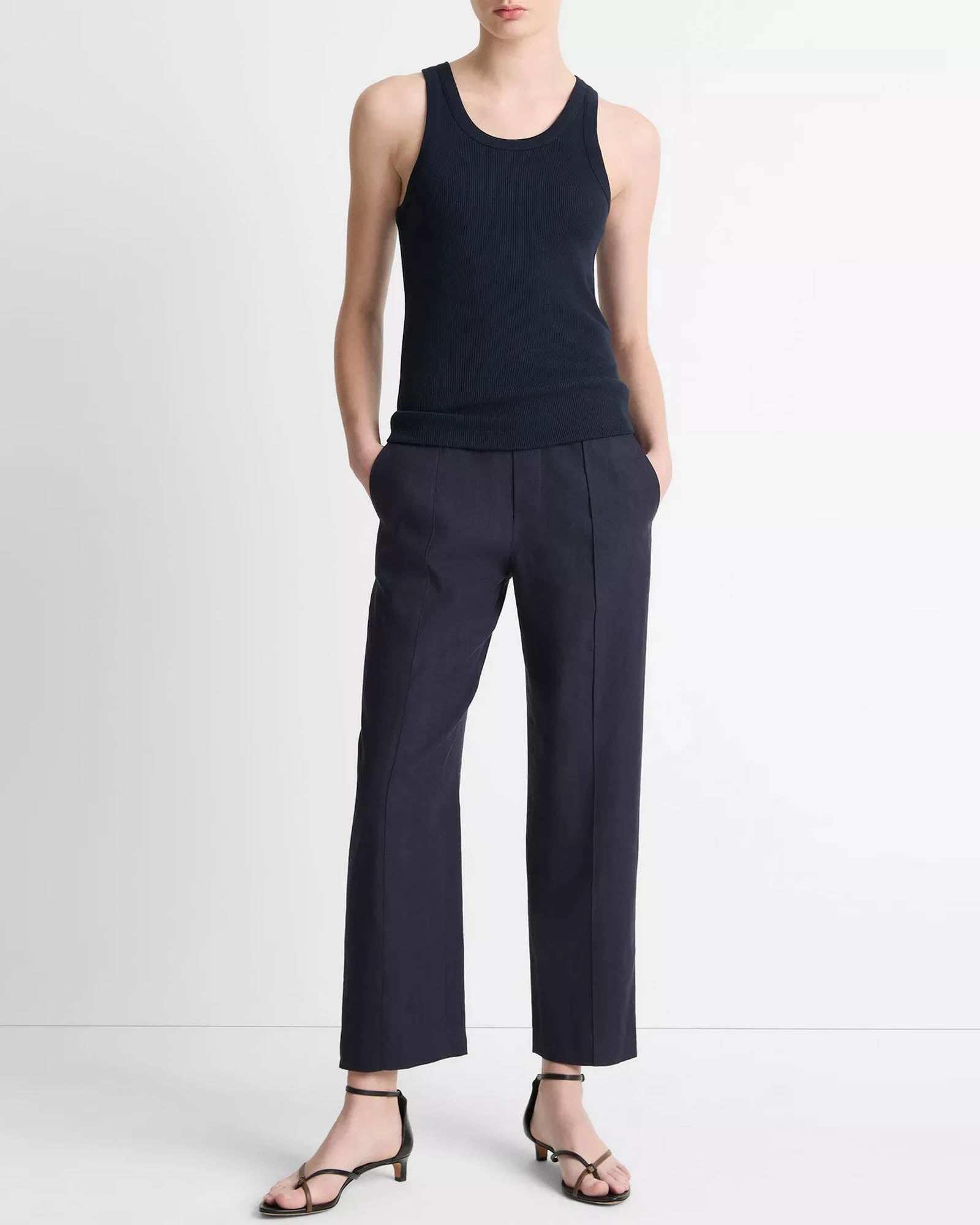 Tapered Pull On Pants