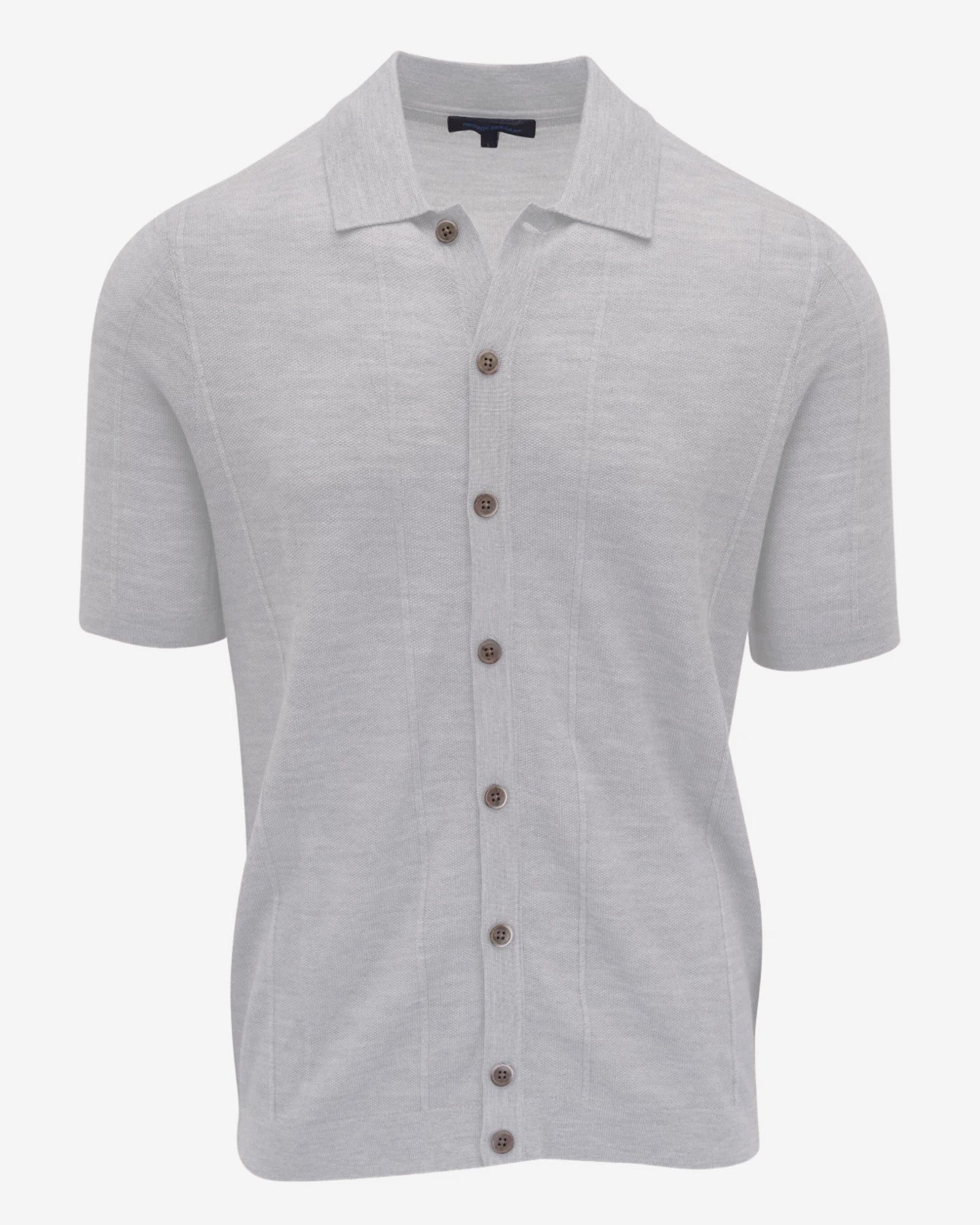 Short Sleeve Button Front Sweater