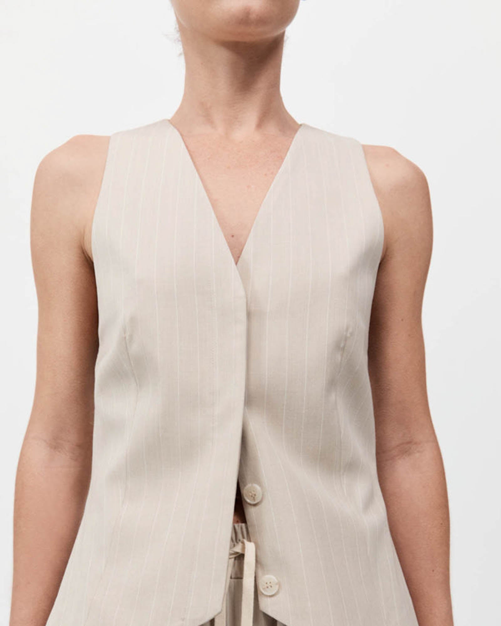 Pinstripe Vest