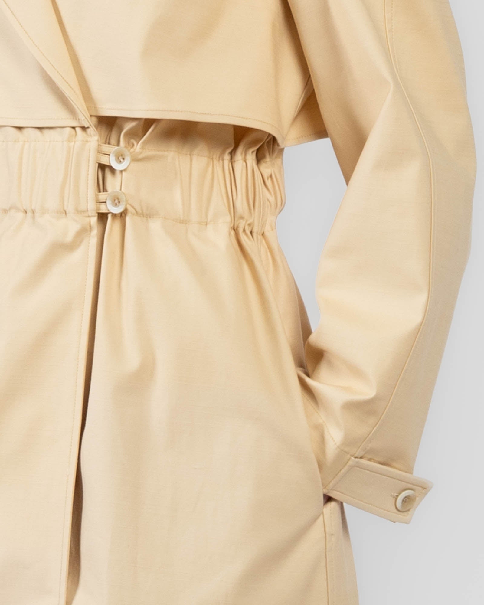 Elastic Trench Coat