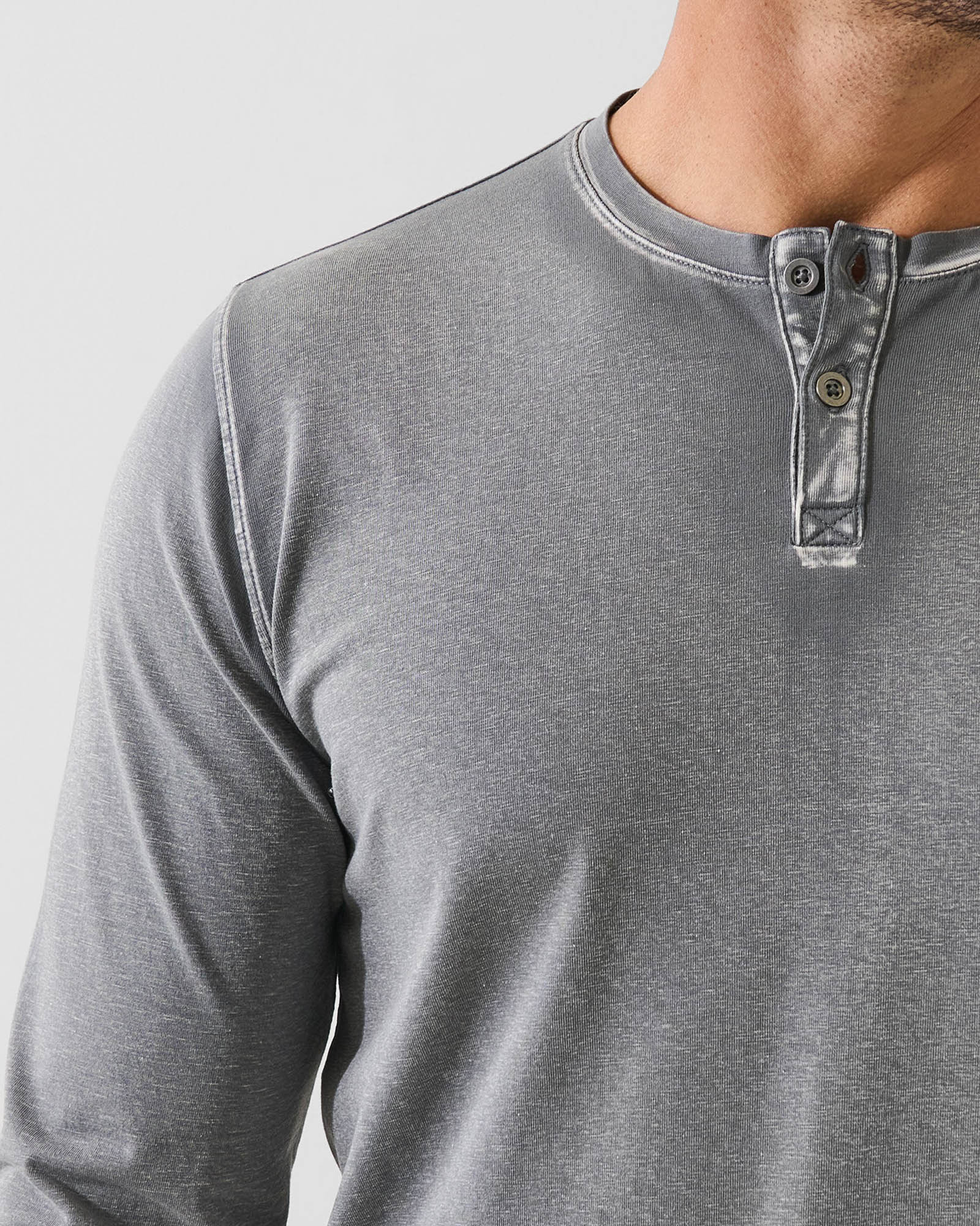 Long Pima Vintage Henley