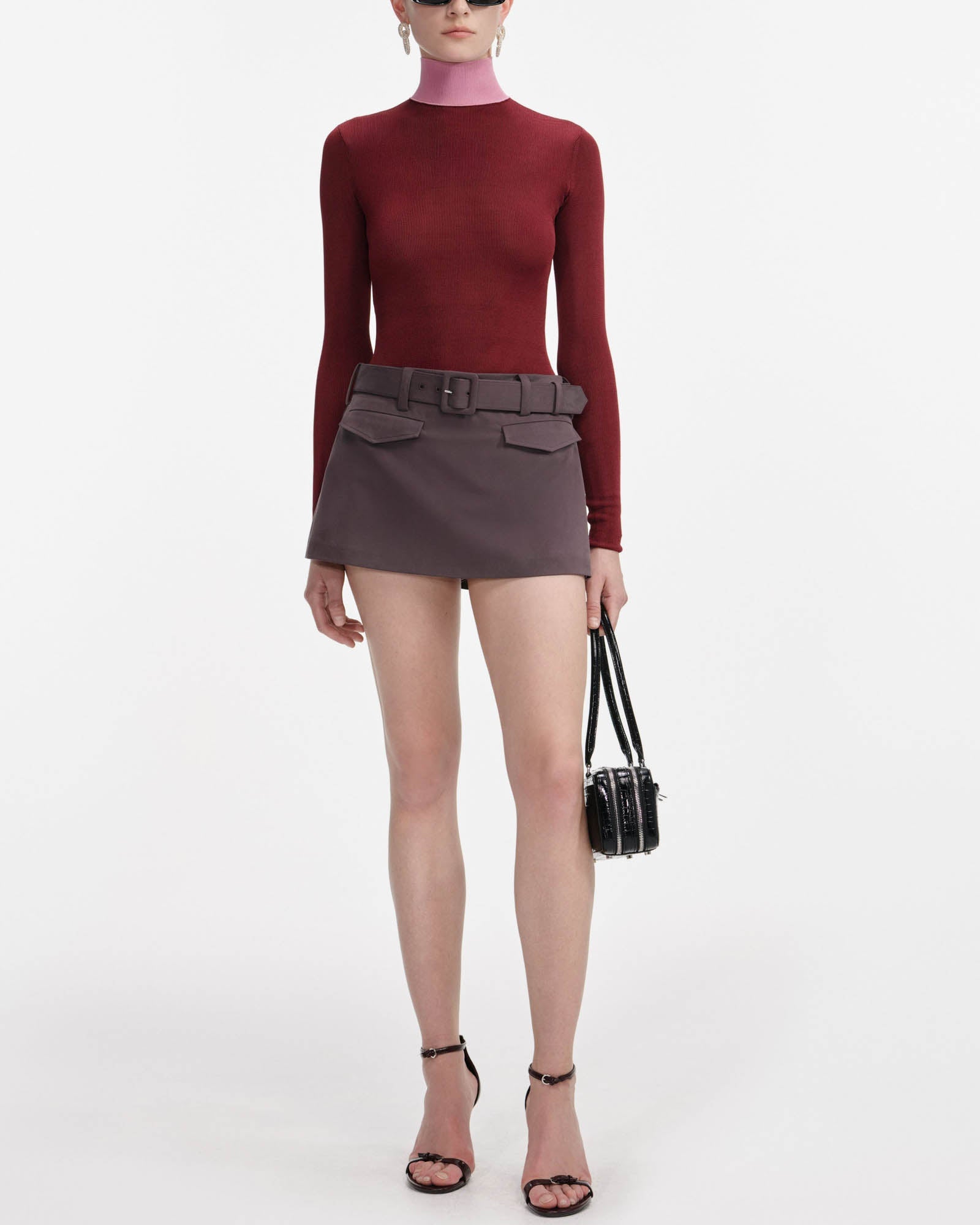 Long Sleeve Contrast Top