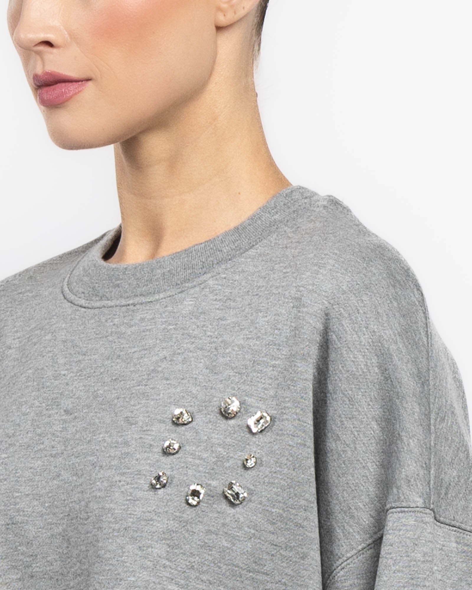 Crewneck Sweatshirt With Stones
