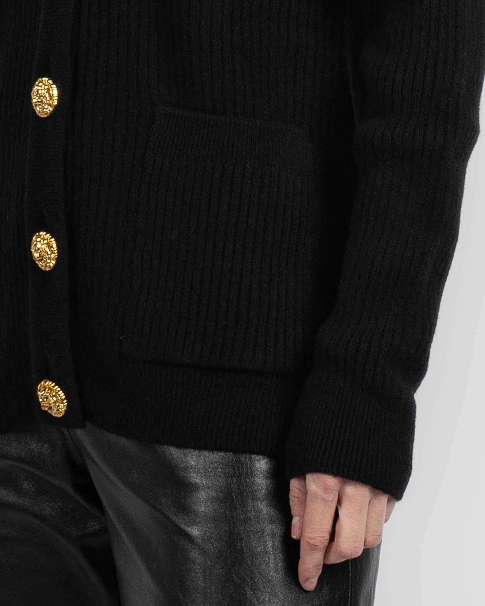 Buttoned Cashmere Cardigan