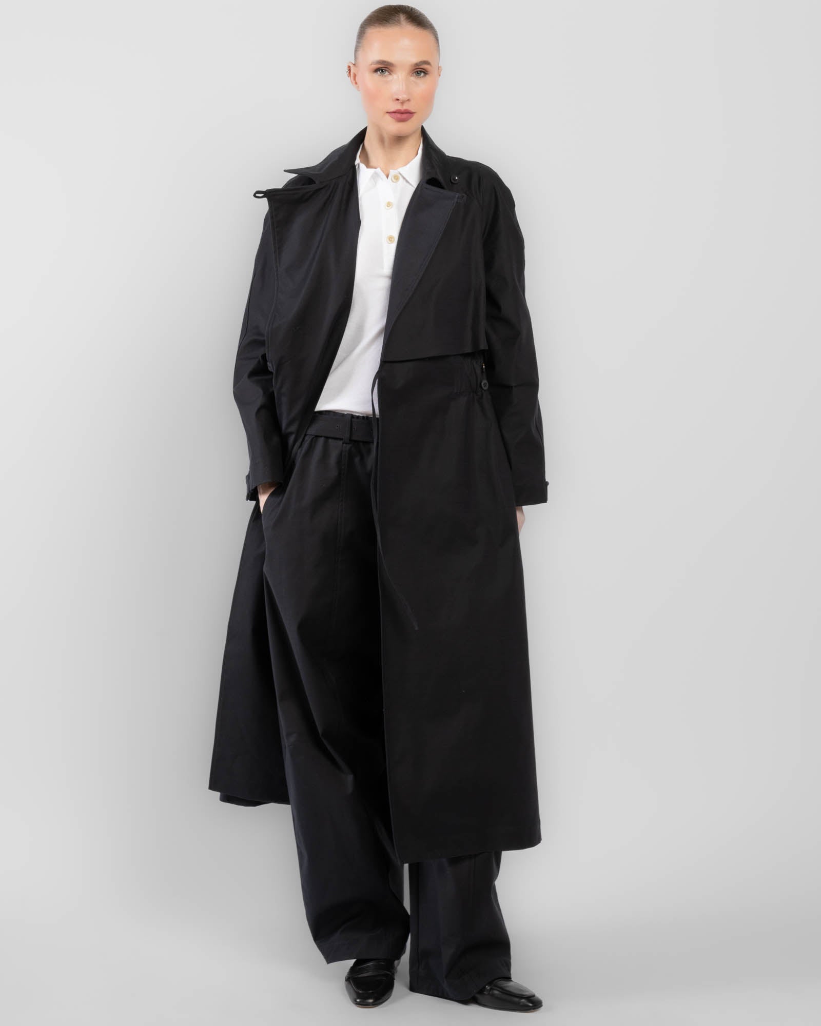 Elastic Trench Coat