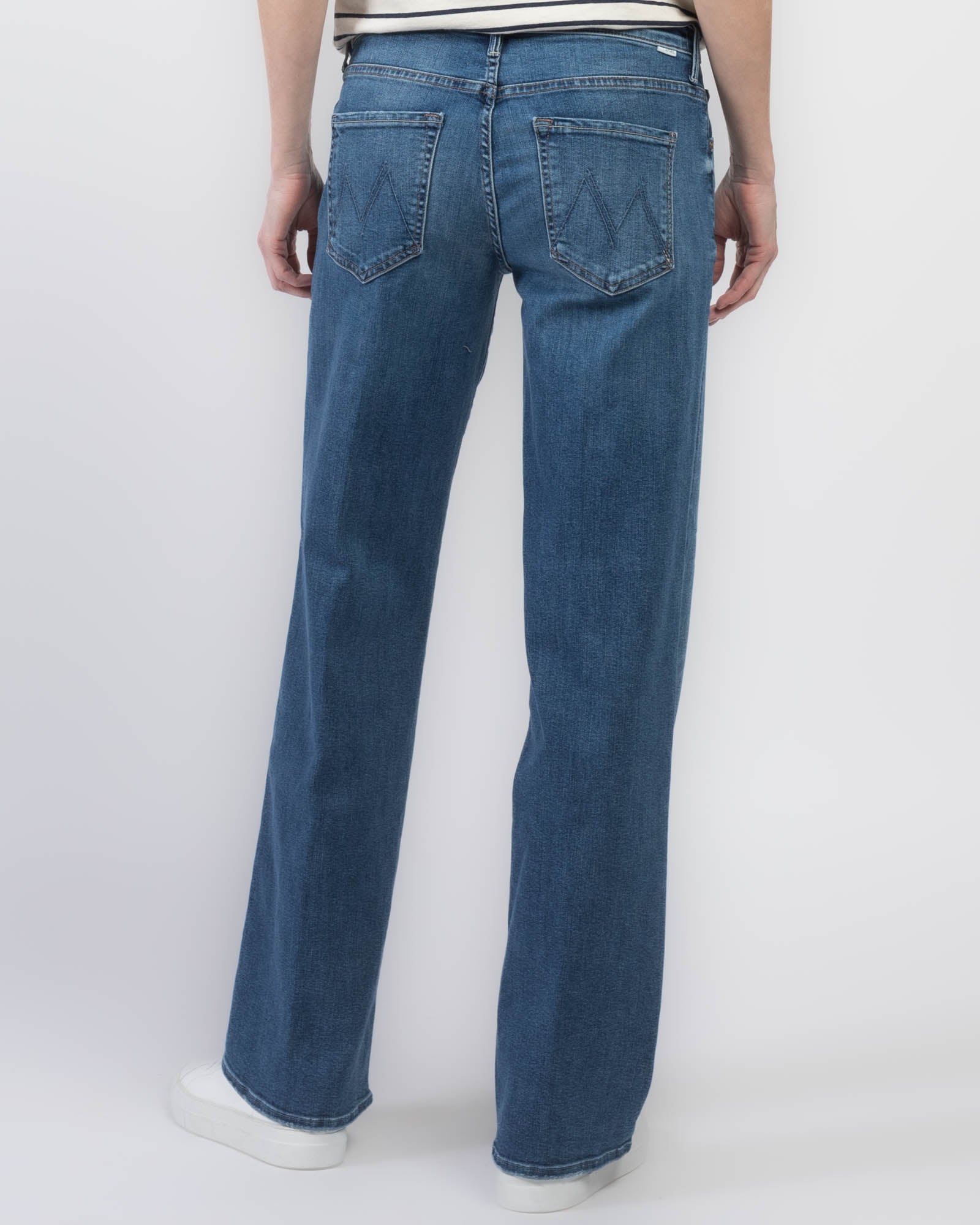 Mid Rise Maven Sneak Jeans