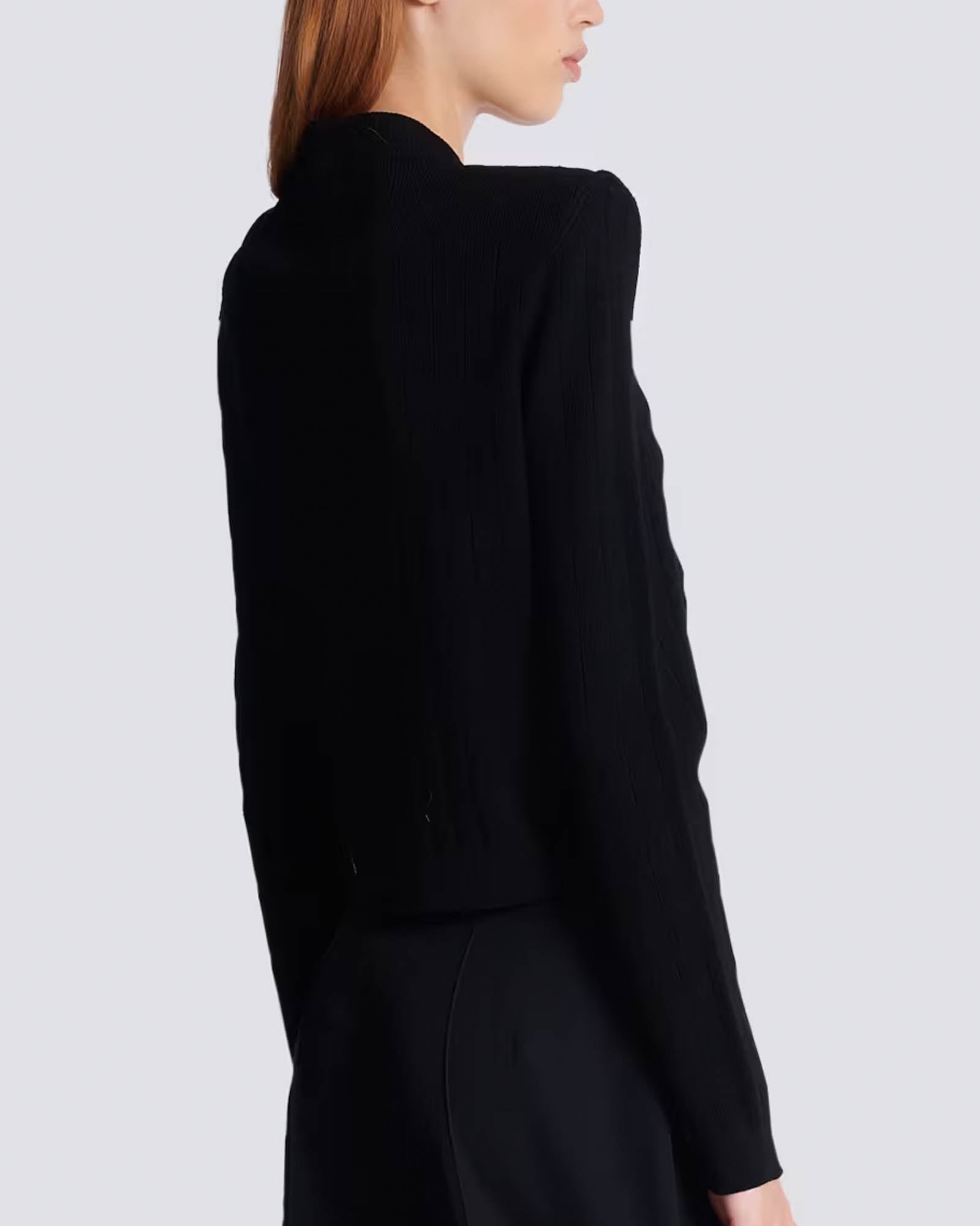 V-Neck Knit Cardigan