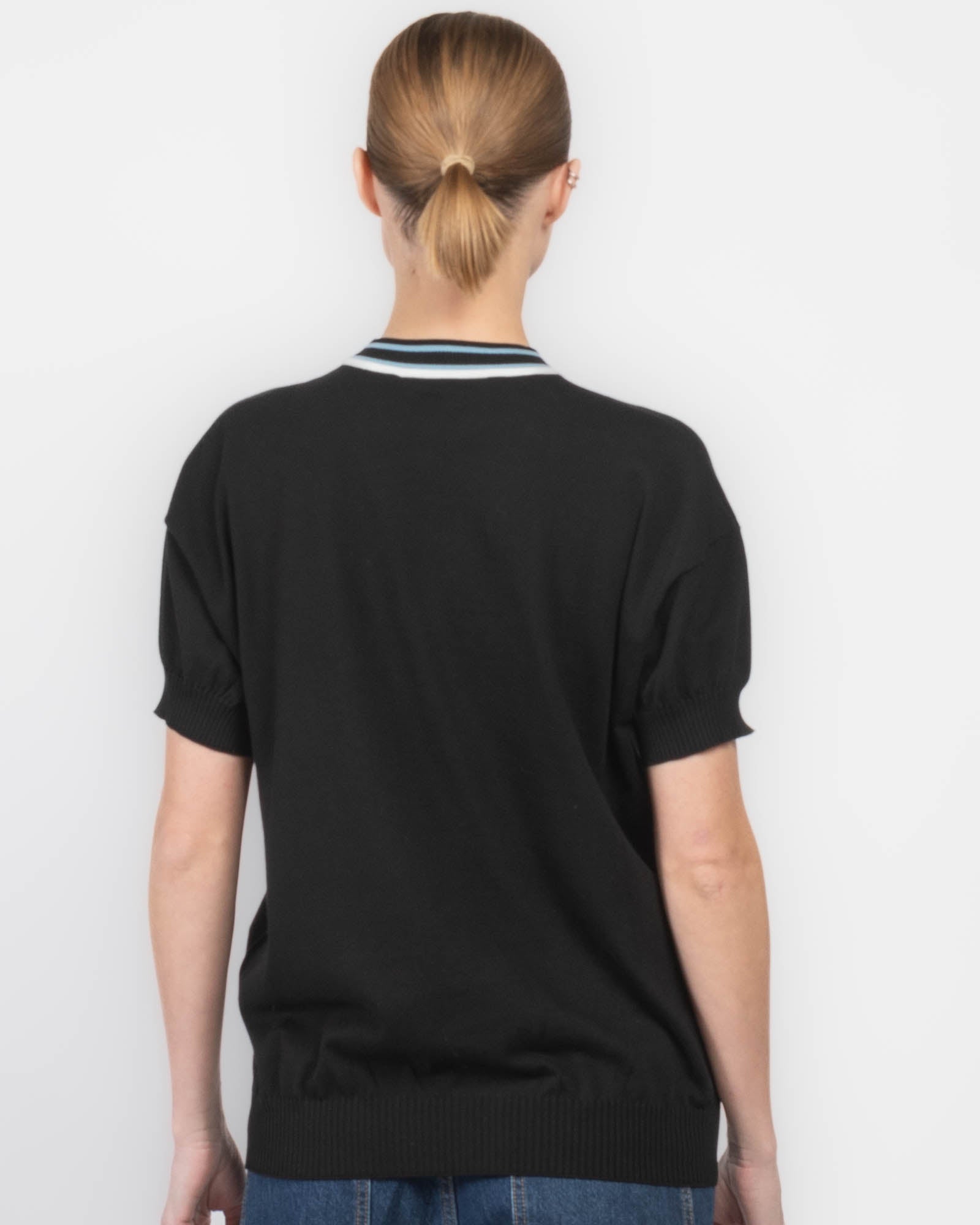 Short Sleeve Knit Top