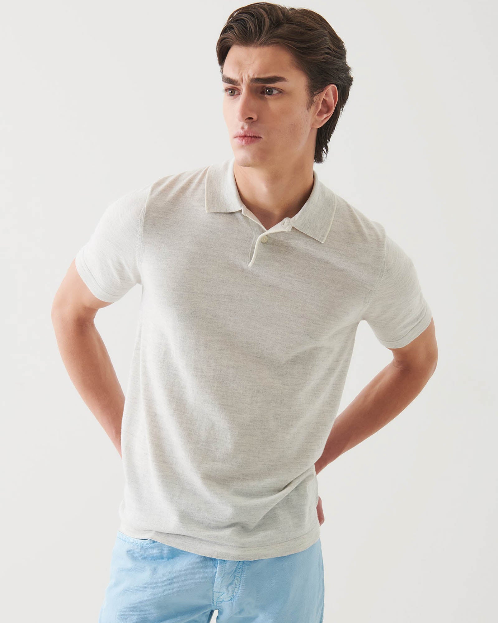 Short Sleeve Cotton Knit 14 Gauge Polo