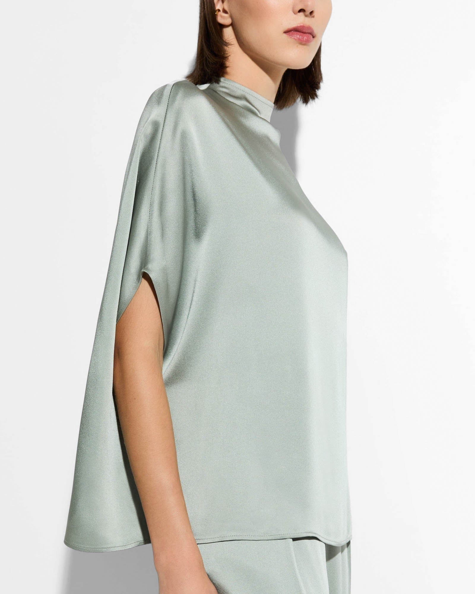 Satin Cape Tee