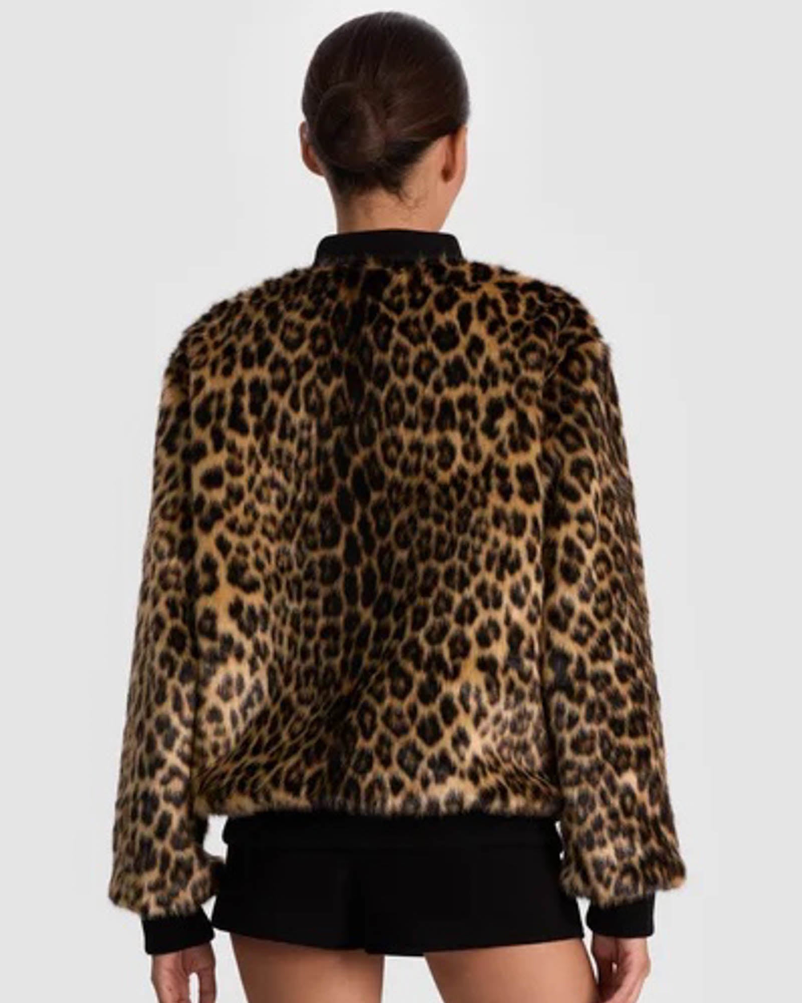 Becky Faux Fur Bomber Jacket