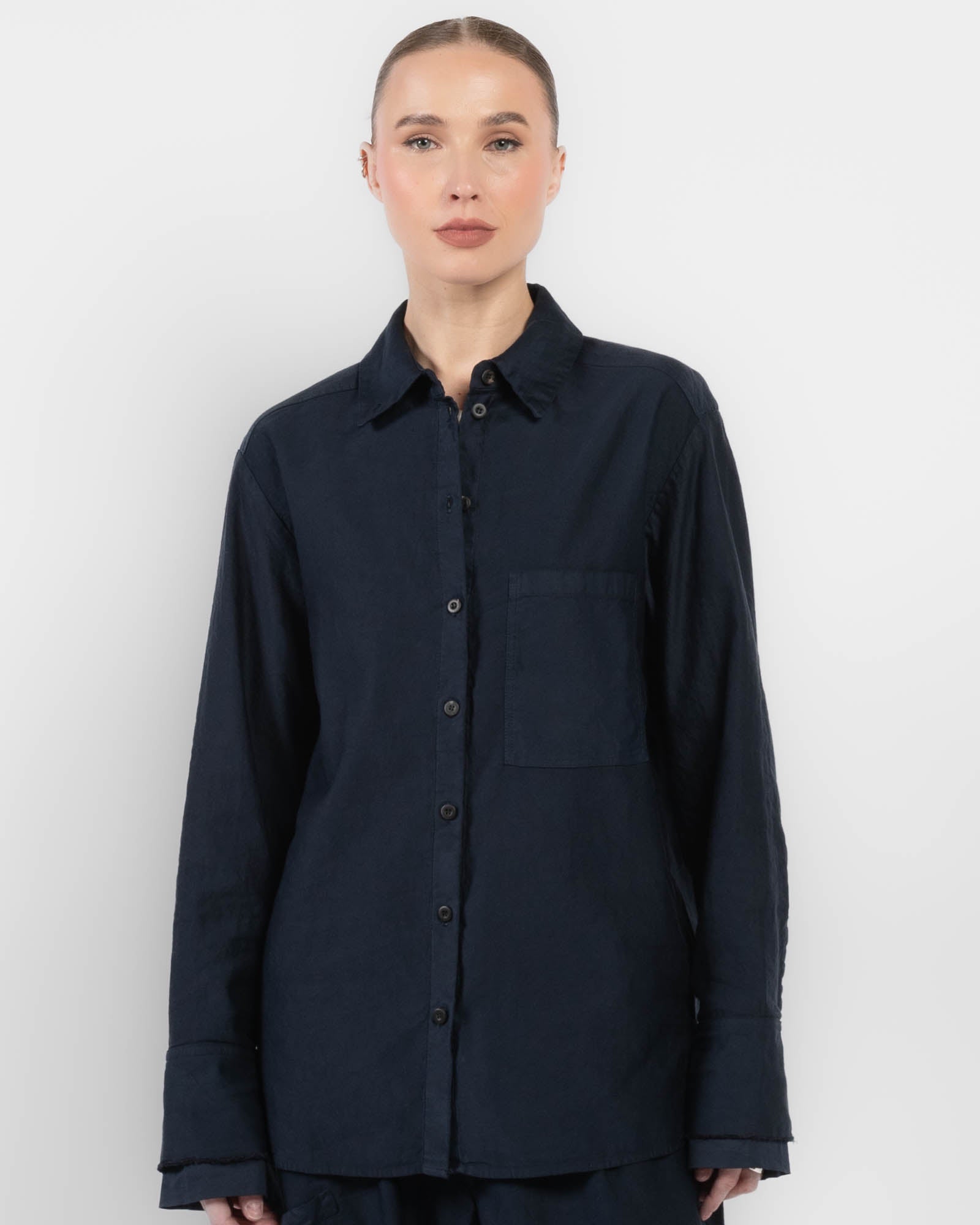 Double Cuff Mixed Shirt