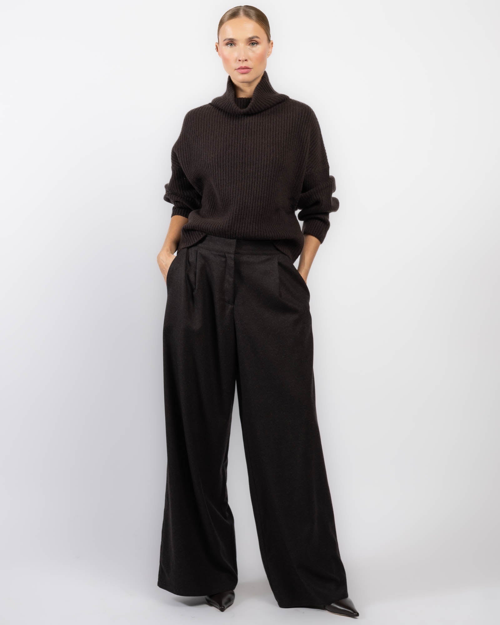 Batwing Turtleneck Sweater