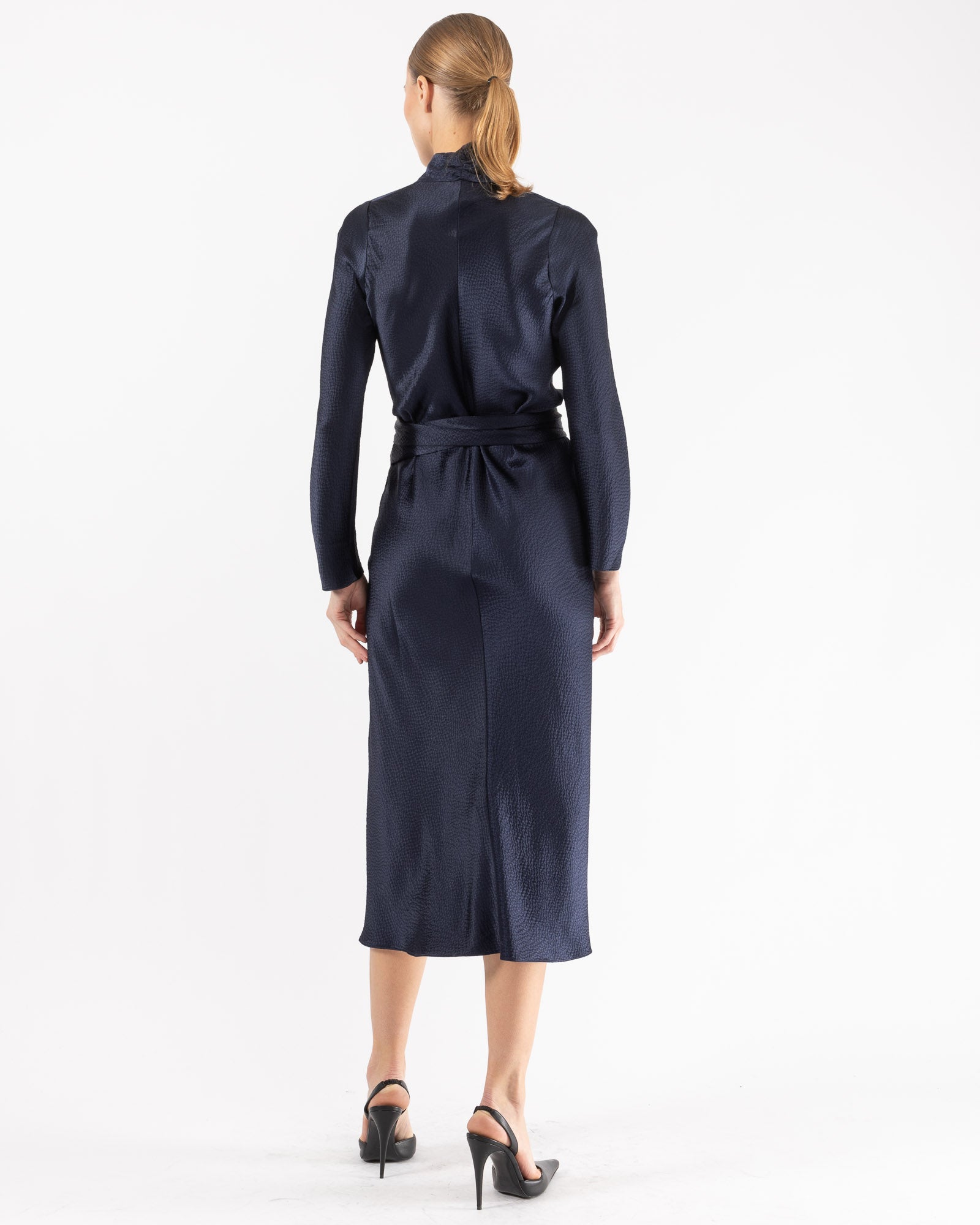 Long Sleeve Wrap Dress