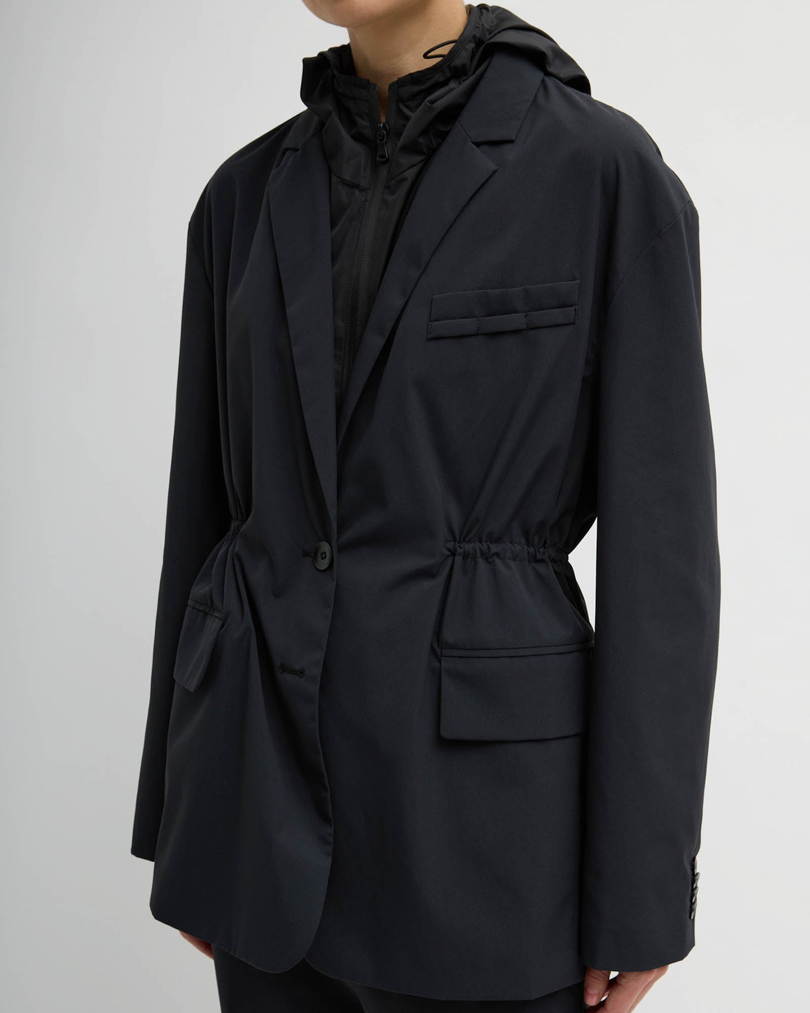 Anorak Blazer With Zip Vest