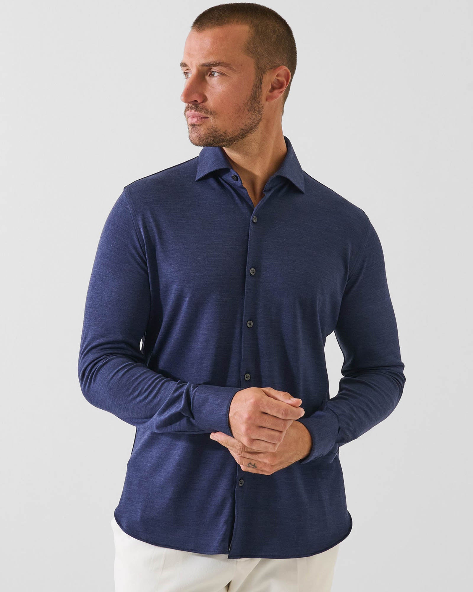 Long Sleeve Wool Shirt