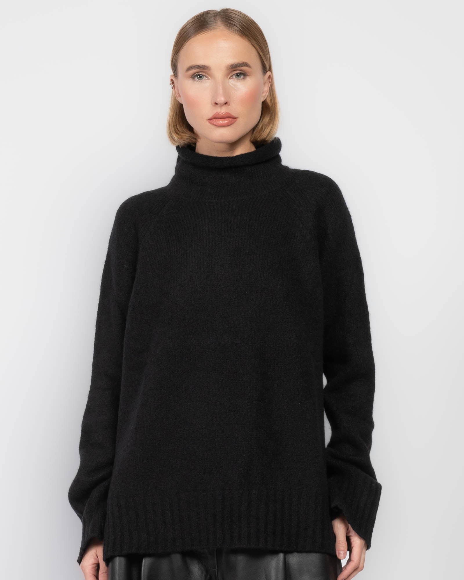 Pull à col cheminée