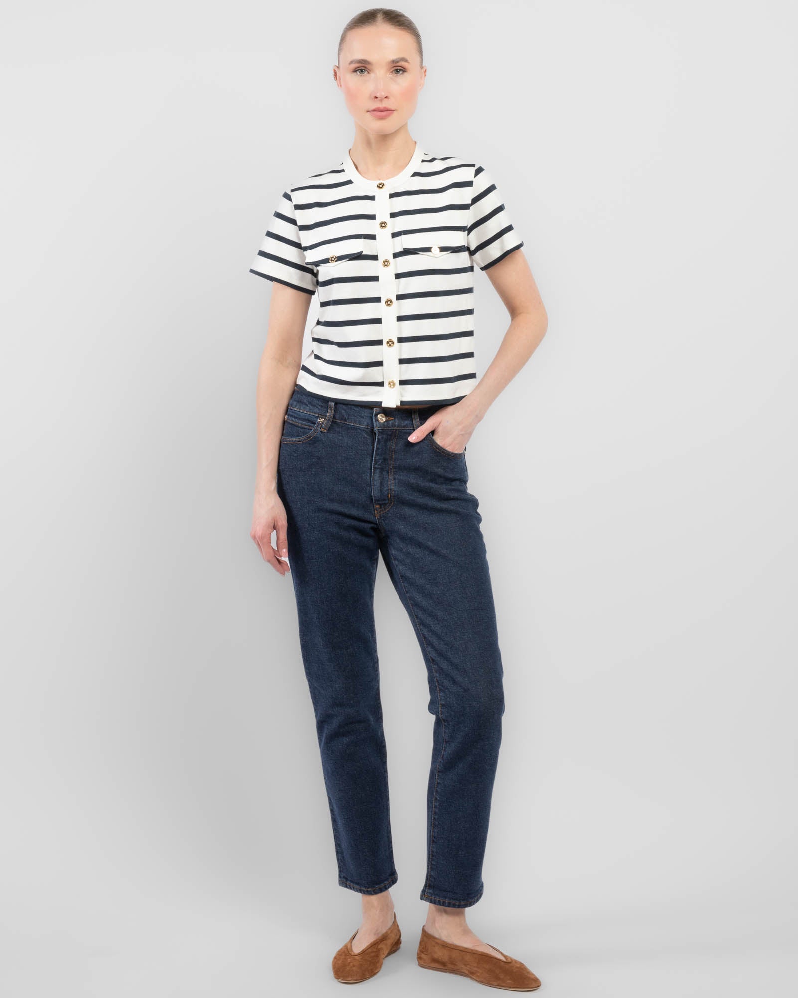 Jersey Stripe Top