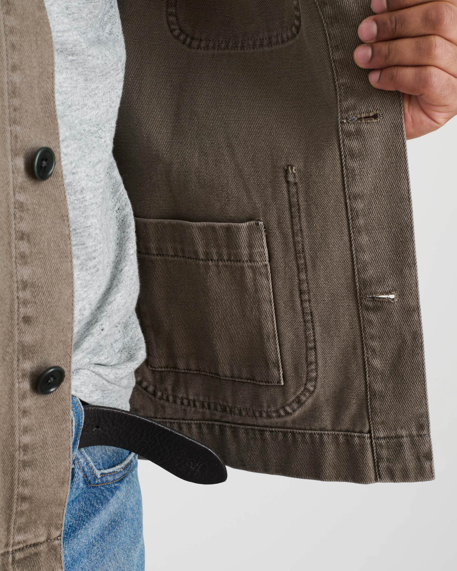 Veste en jean de travail
