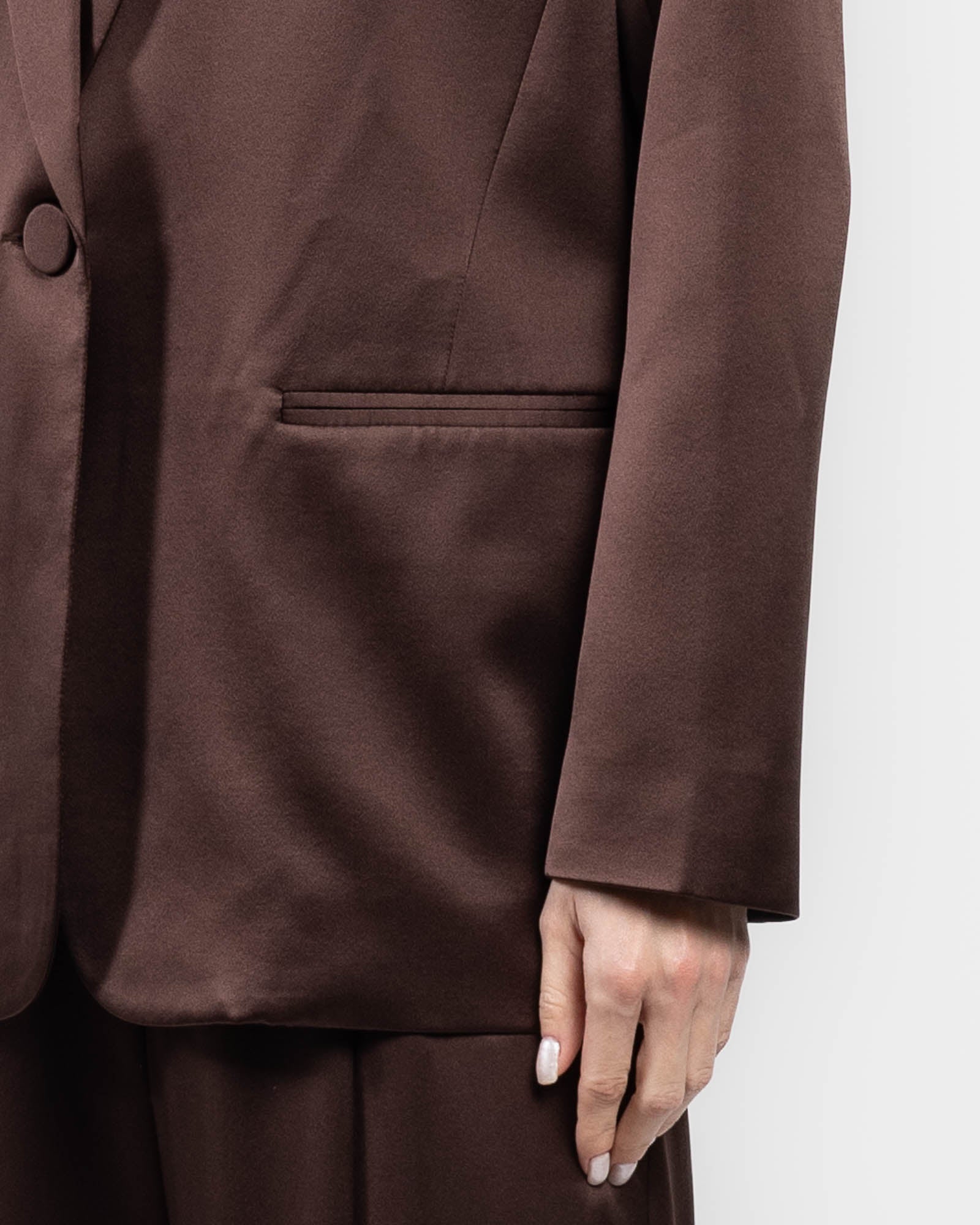 Oversized Silk Blazer