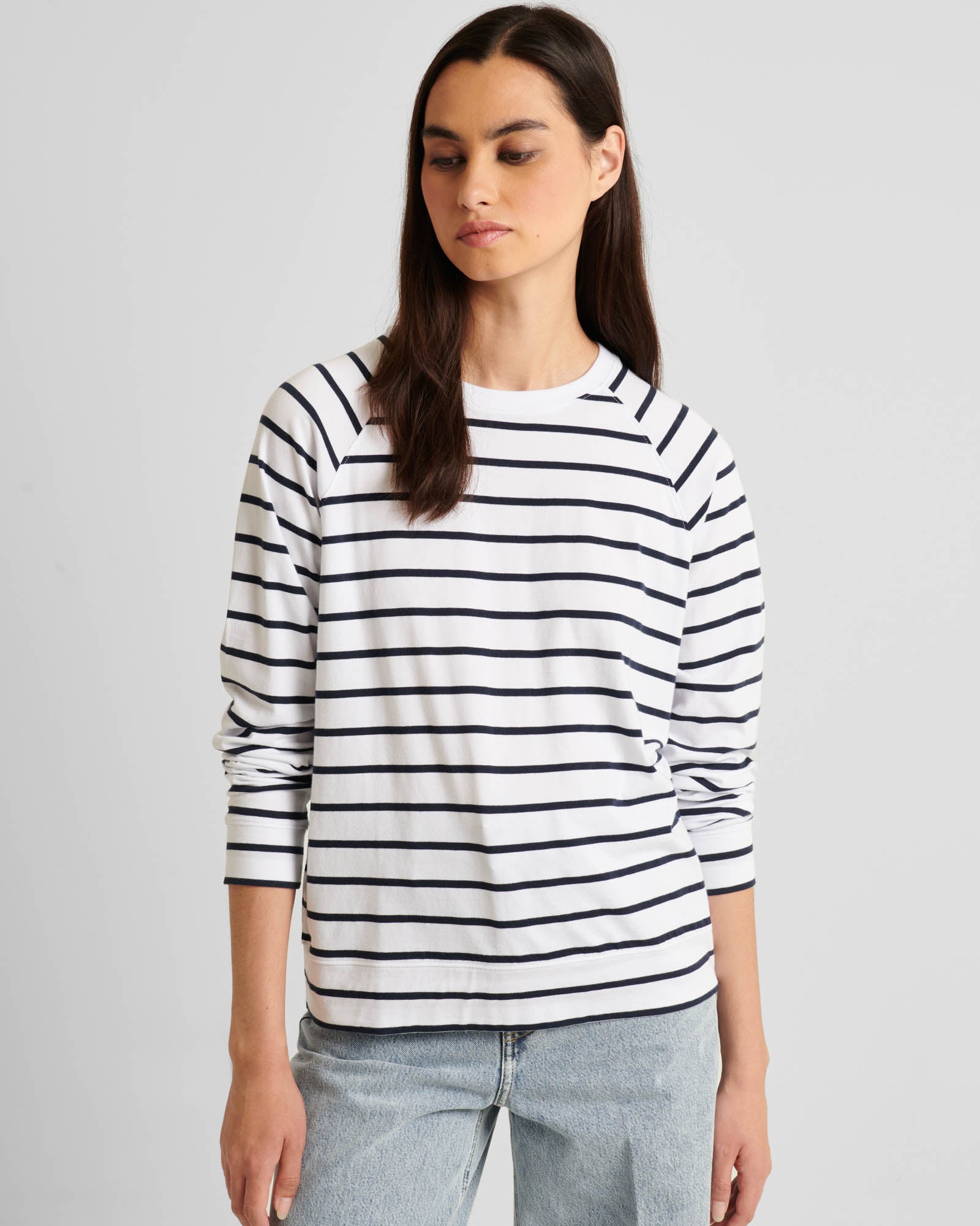 Oversized Stripe Sweatshirt