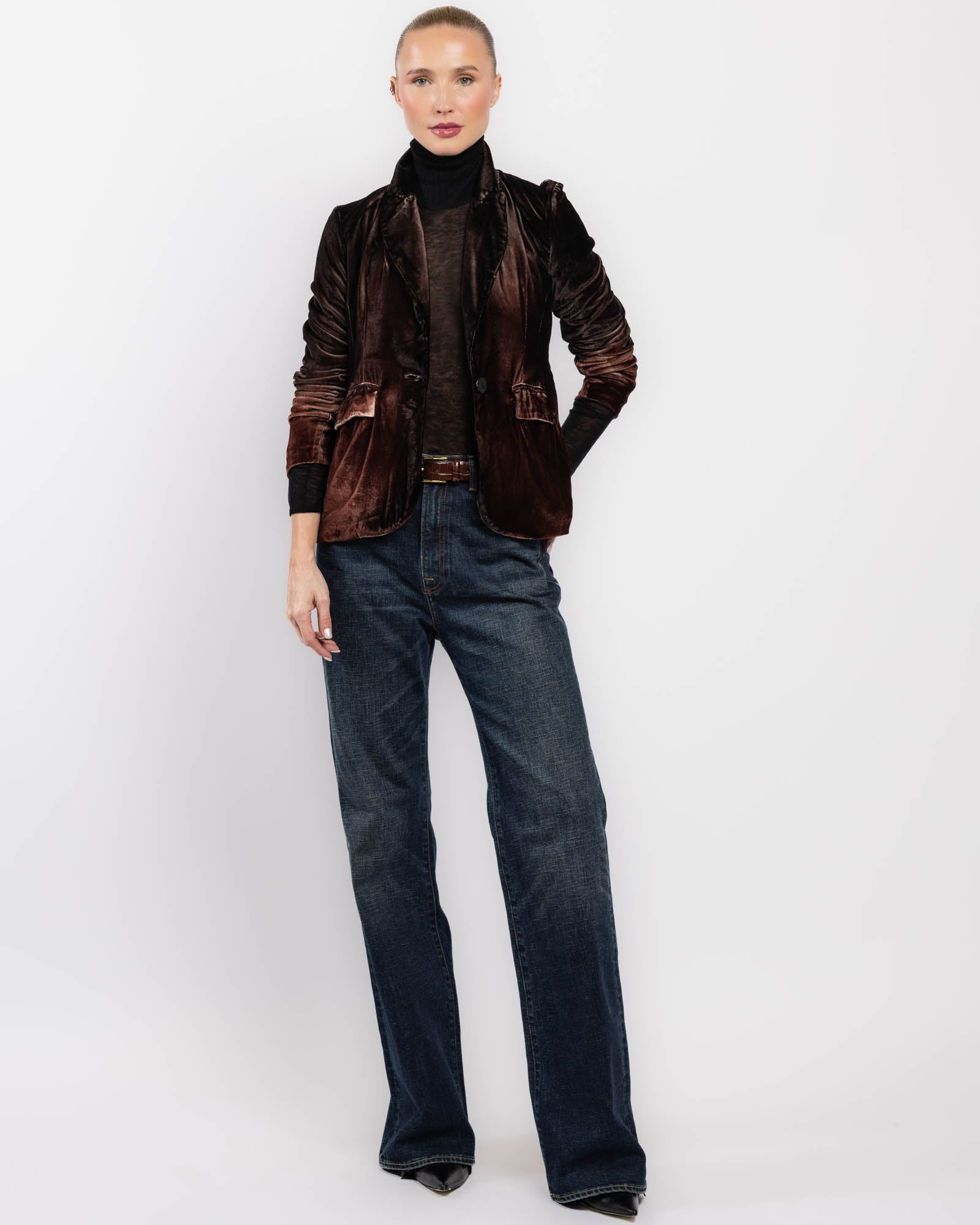 Stretch Velvet Jacket