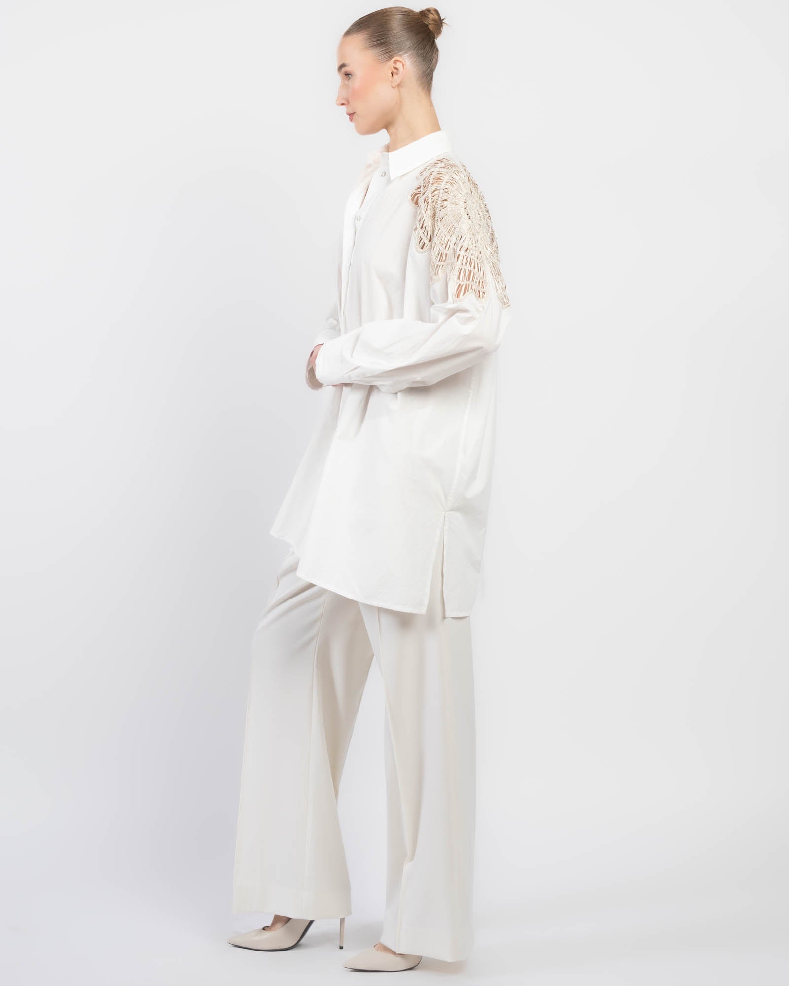 Flower Poplin Shirt